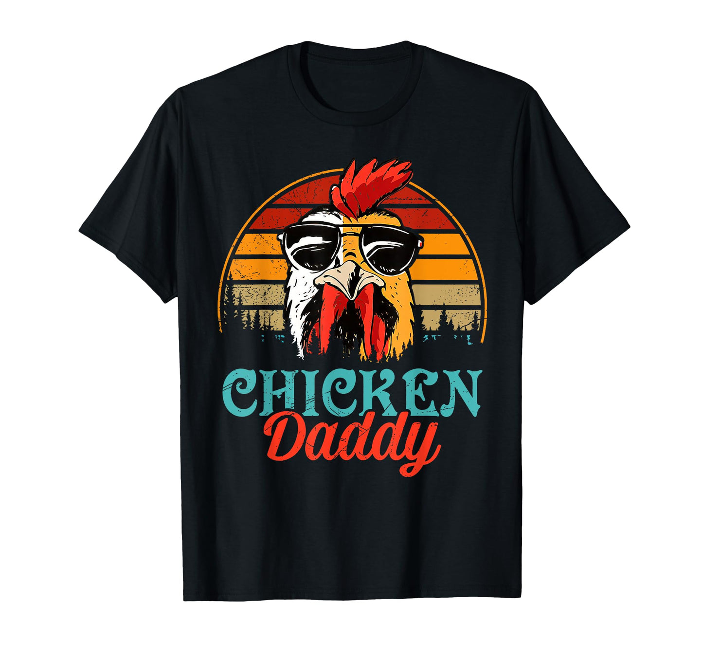 Vintage Chicken Dad Chicken Lovers Daddy Father's Day T-Shirt