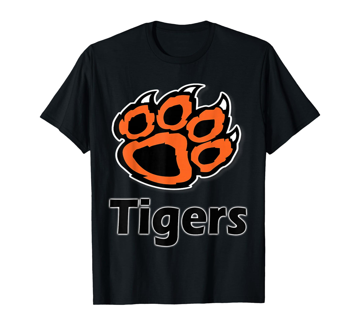 Tiger Paw School Spirit Tigers T-Shirt T-Shirt