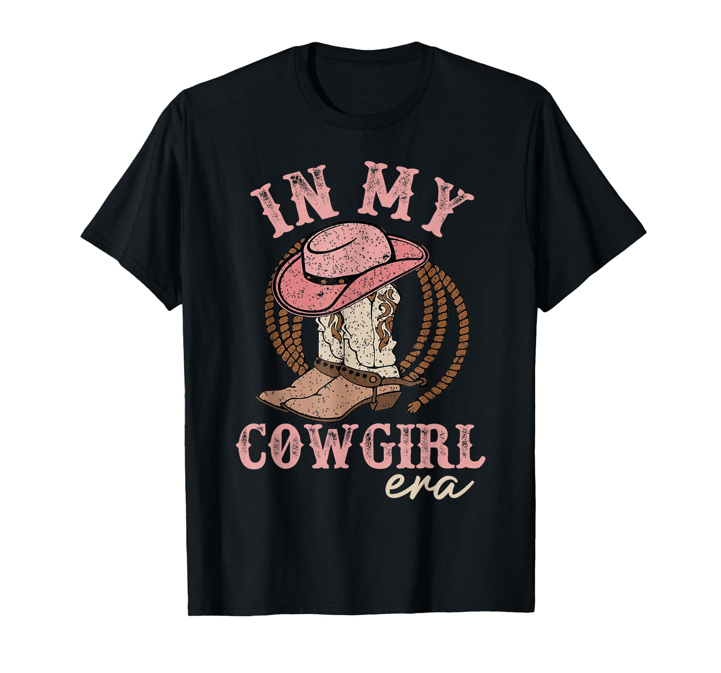 In My Cowgirl Era Groovy Cute Western Rodeo Cowgirl T-Shirt