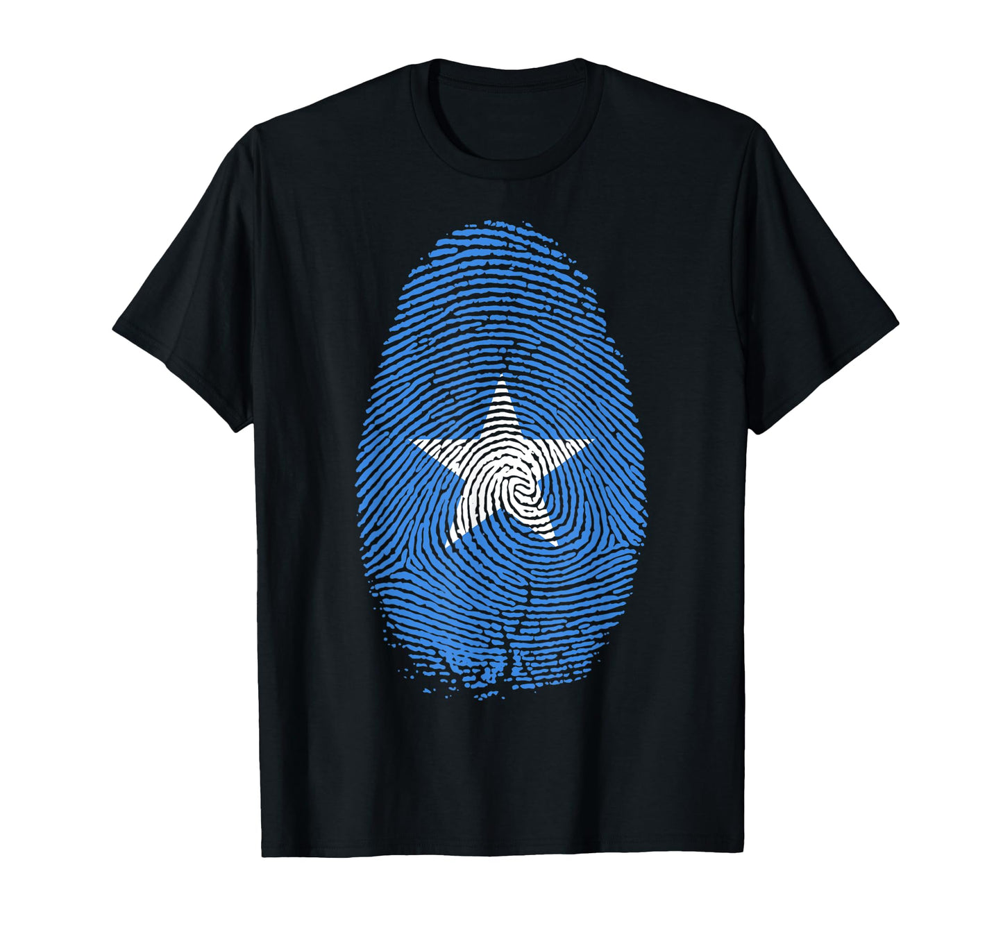 Somalia Flag Fingerprint It is in my DNA Gift for Somalians T-Shirt