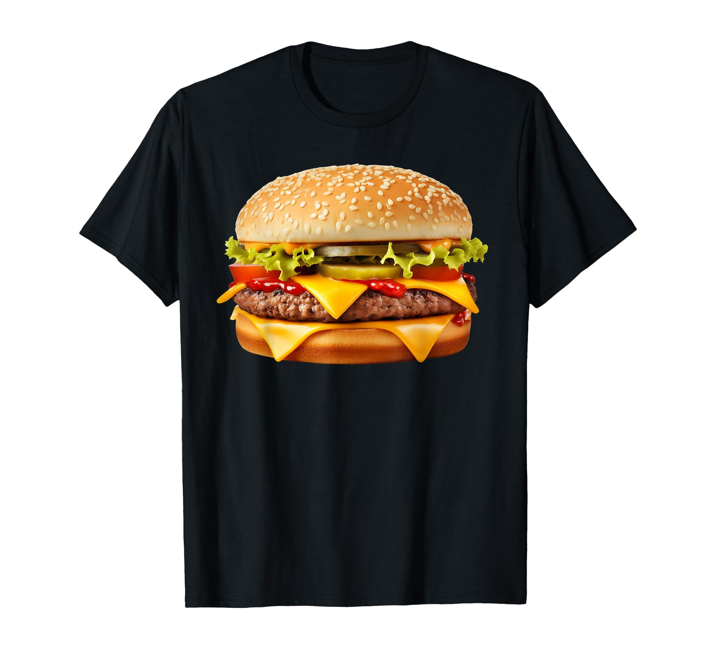 Cheeseburger Hamburger Burger Funny Food Halloween Costume T-Shirt