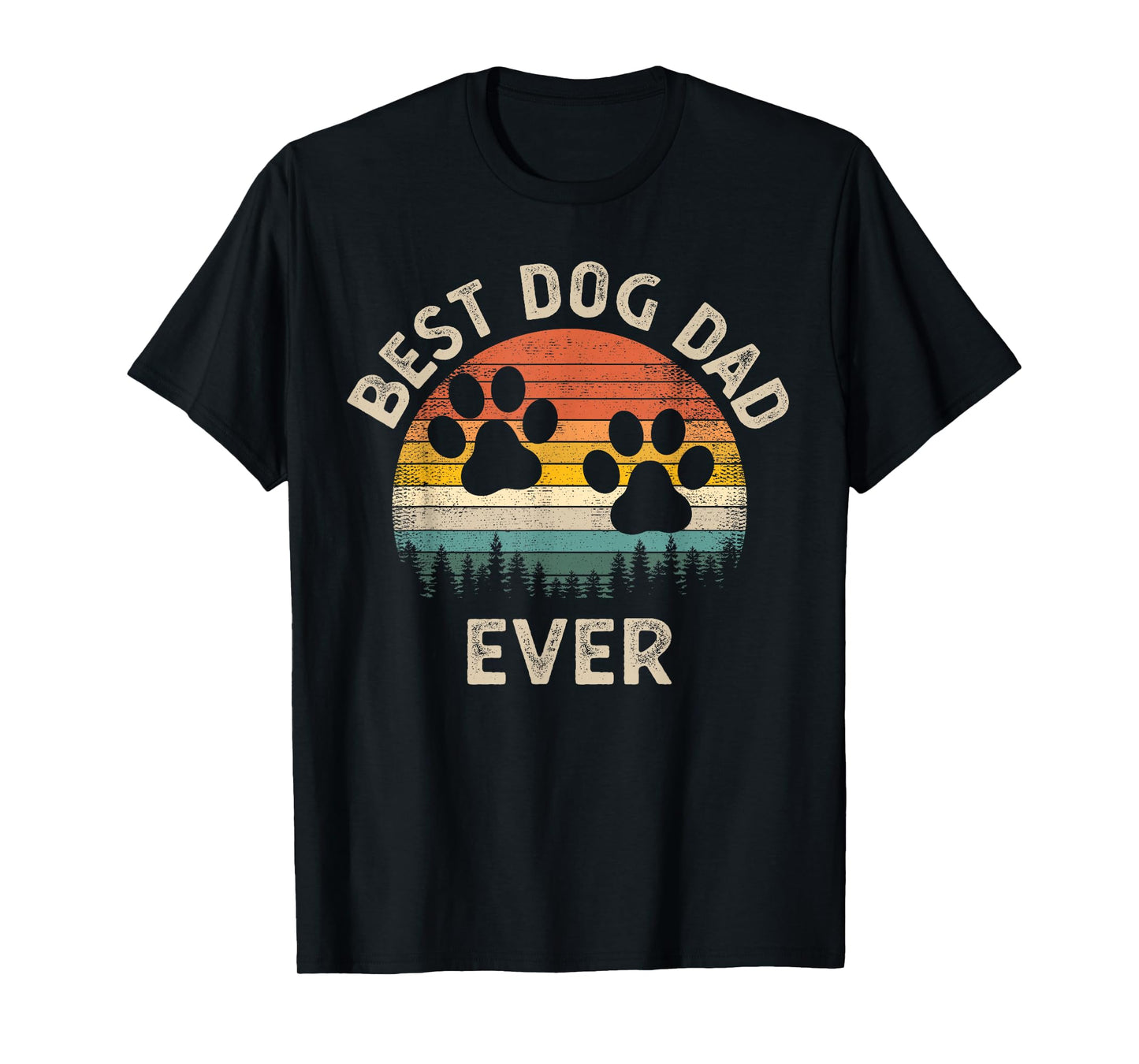 Best Dog Dad Ever Vintage Father's Day Dog Lover T-Shirt
