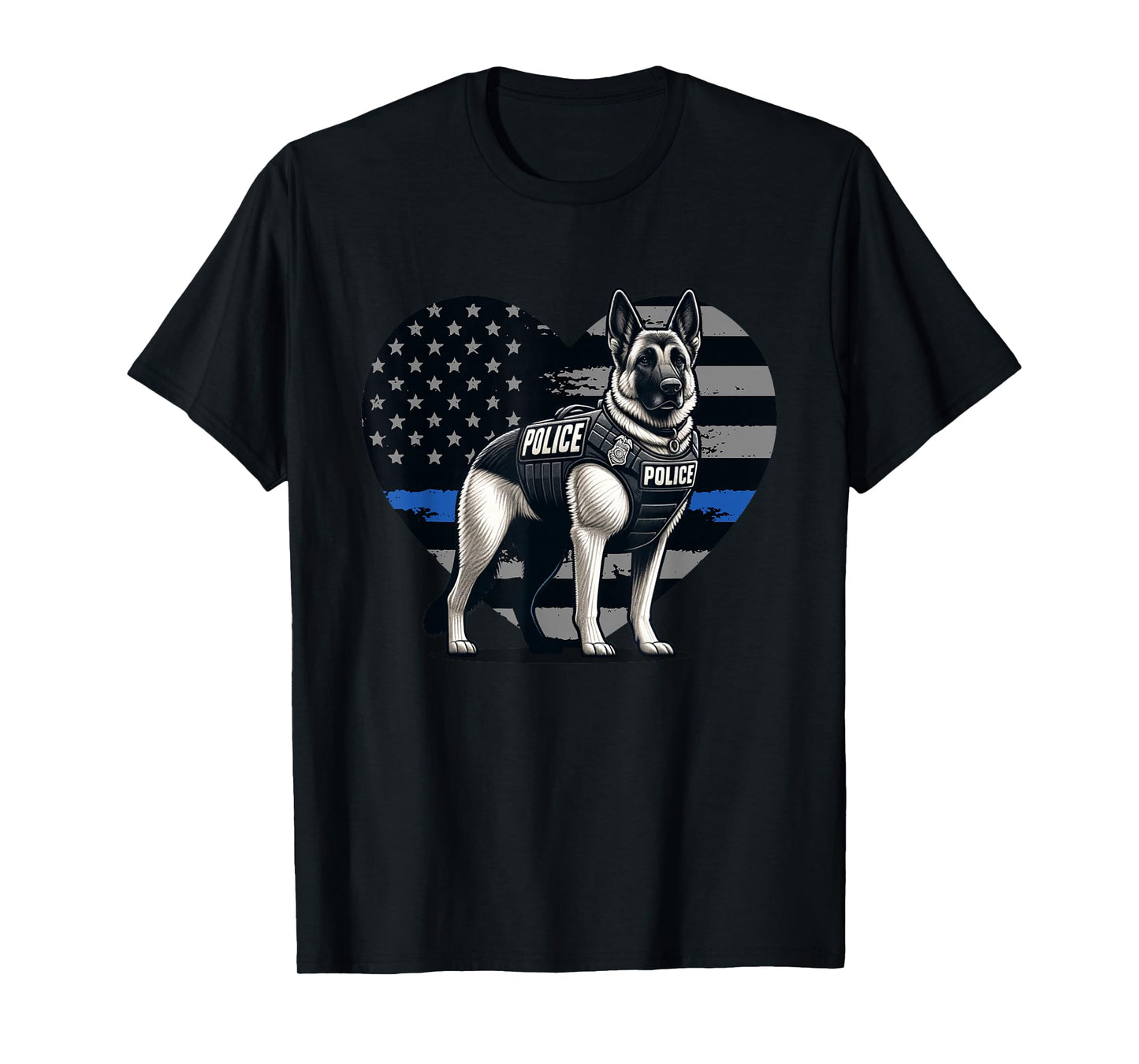 Police K9 Dog, Law Enforcement T-Shirt