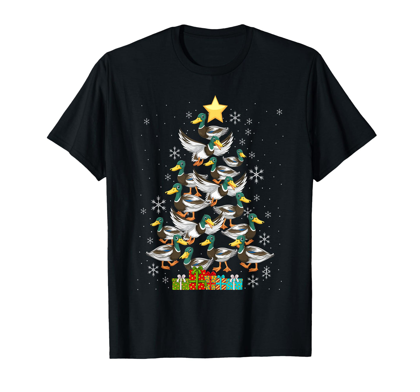 Mallard Duck Christmas Tree Costume Duck Lover T-Shirt