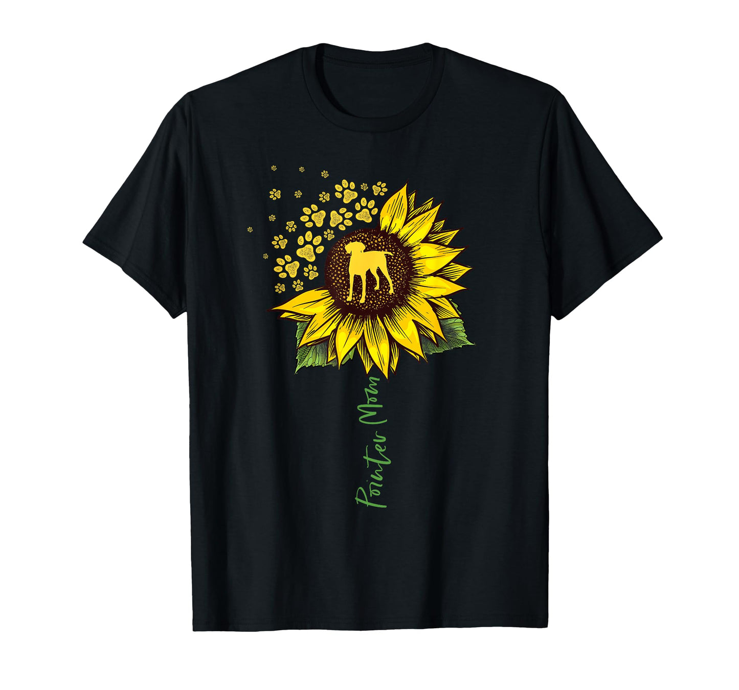 Pointer Mom Sunflower German Shorthaired Pointer Gifts Dog T-Shirt