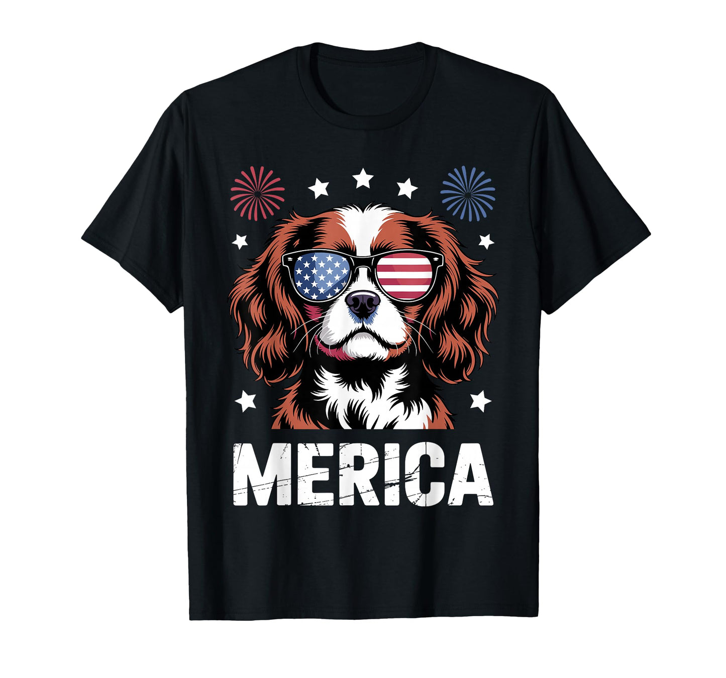 Cavalier King Charles Art for Men Women Cavalier Spaniel Dog T-Shirt