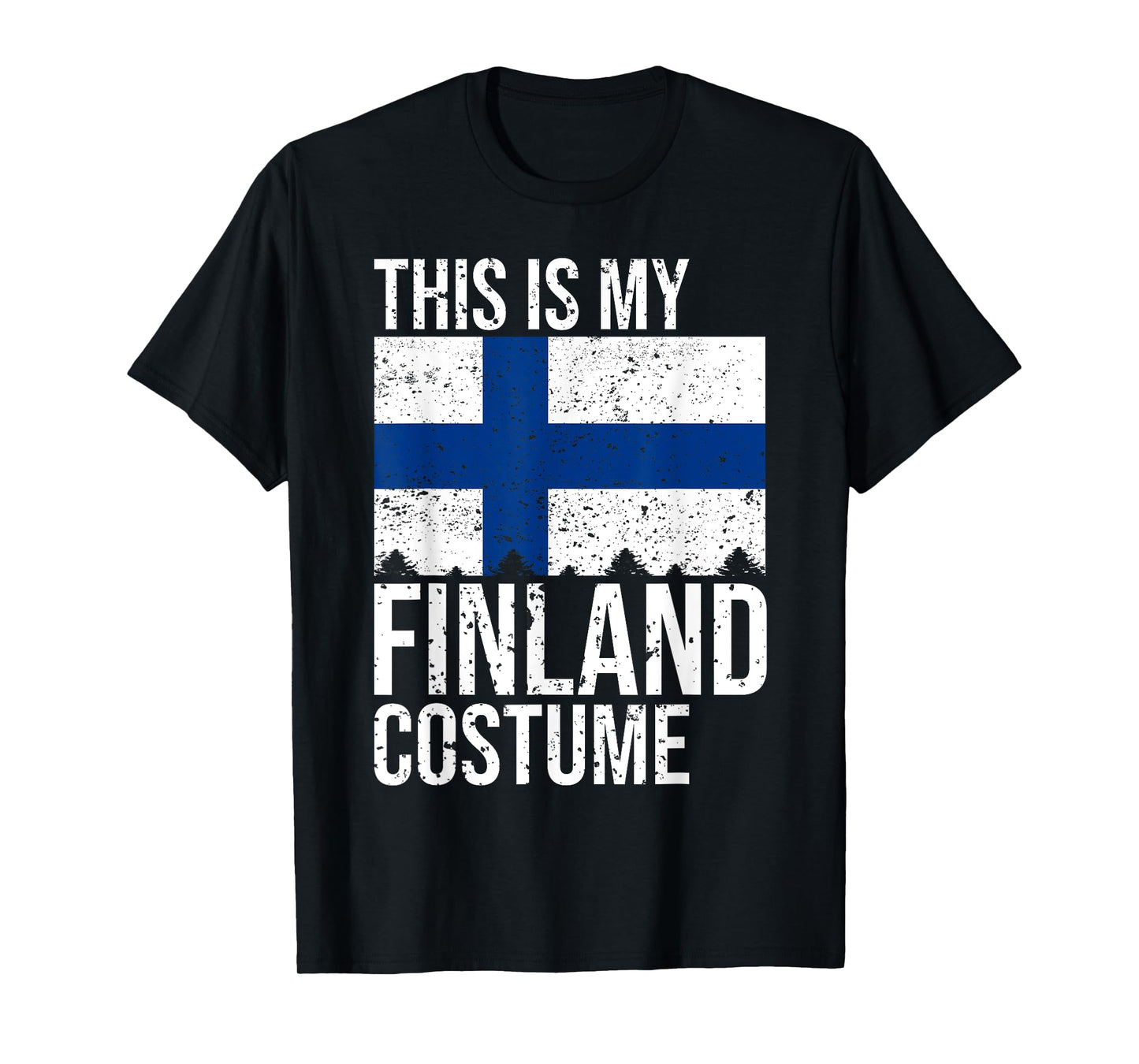 Vintage This is my Finland Flag Costume design For Halloween T-Shirt