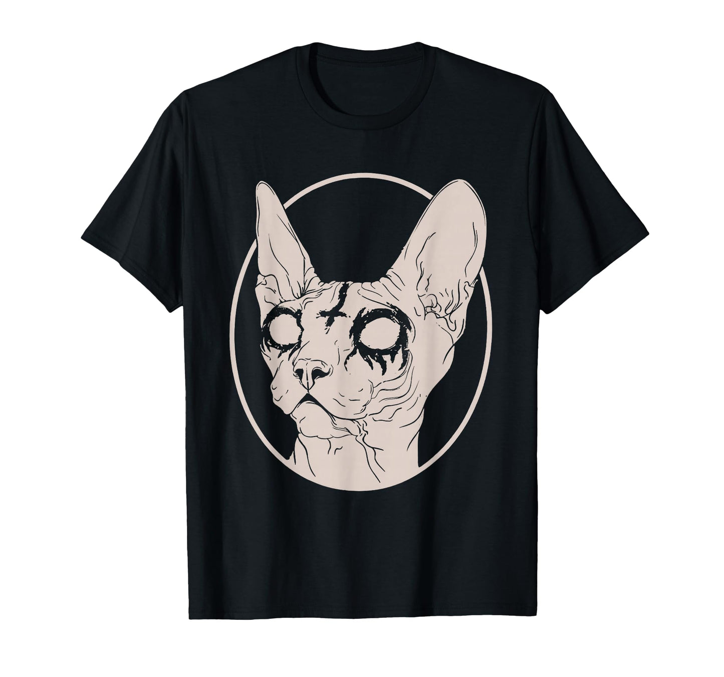Death Metal Sphynx Cat, Satanic Clothing for Men Women T-Shirt