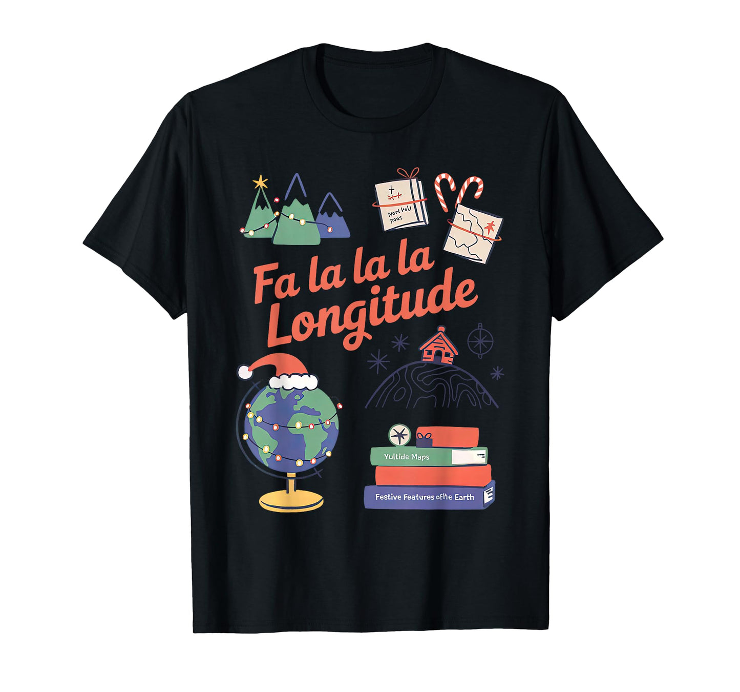 Geography Teacher Christmas Science Geographer Ecology Xmas T-Shirt