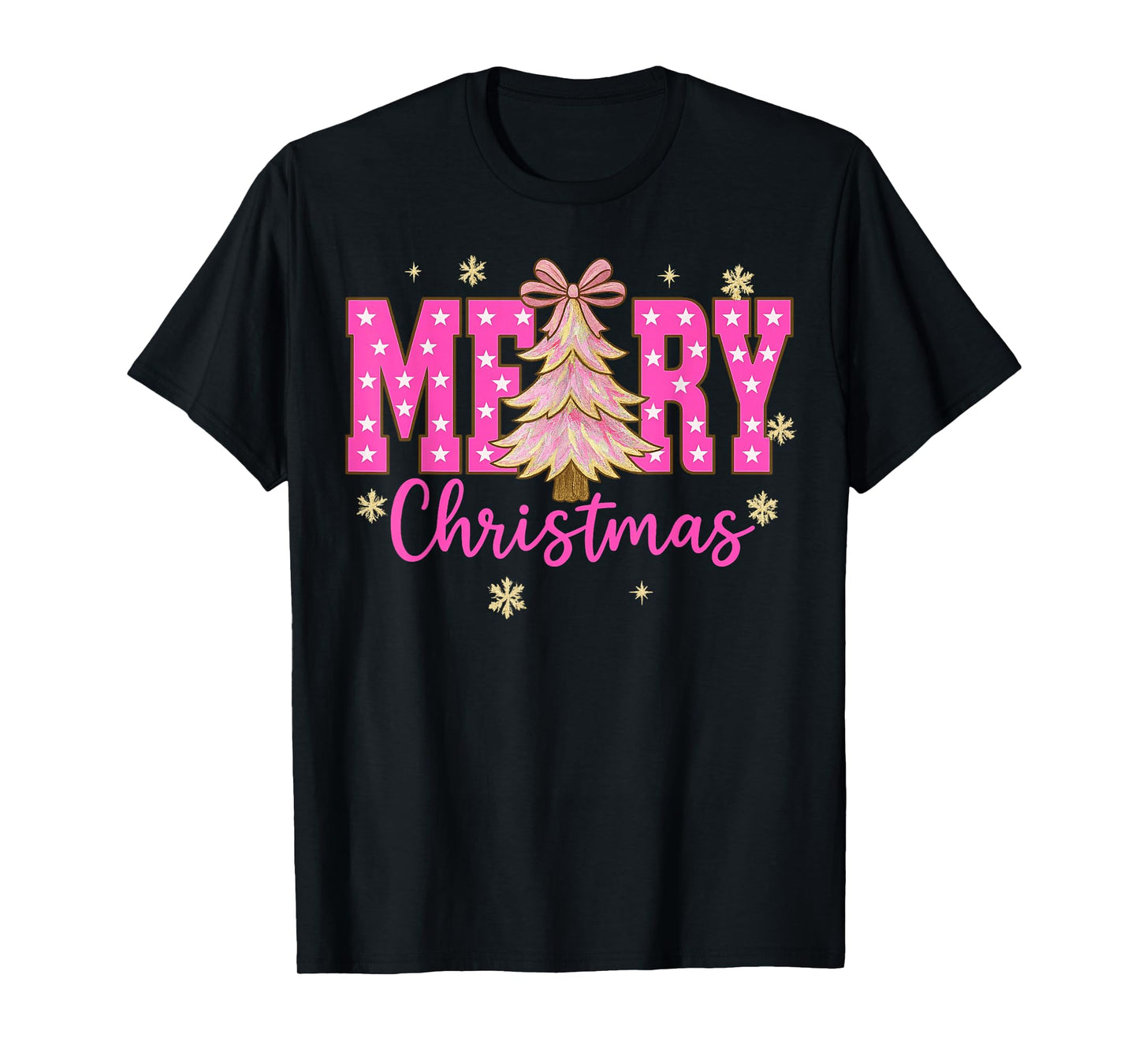Merry Christmas Crew 2025 Funny Family Matching Christmas T-Shirt