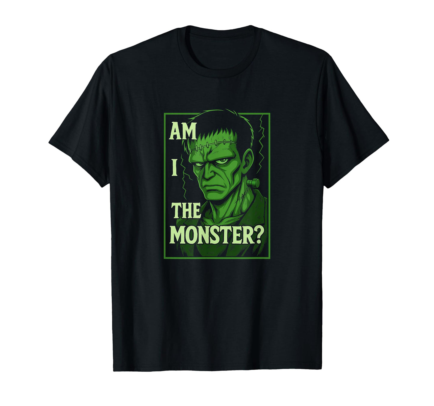 Frankenstein's "Am I The Monster", Classic Horror T-Shirt