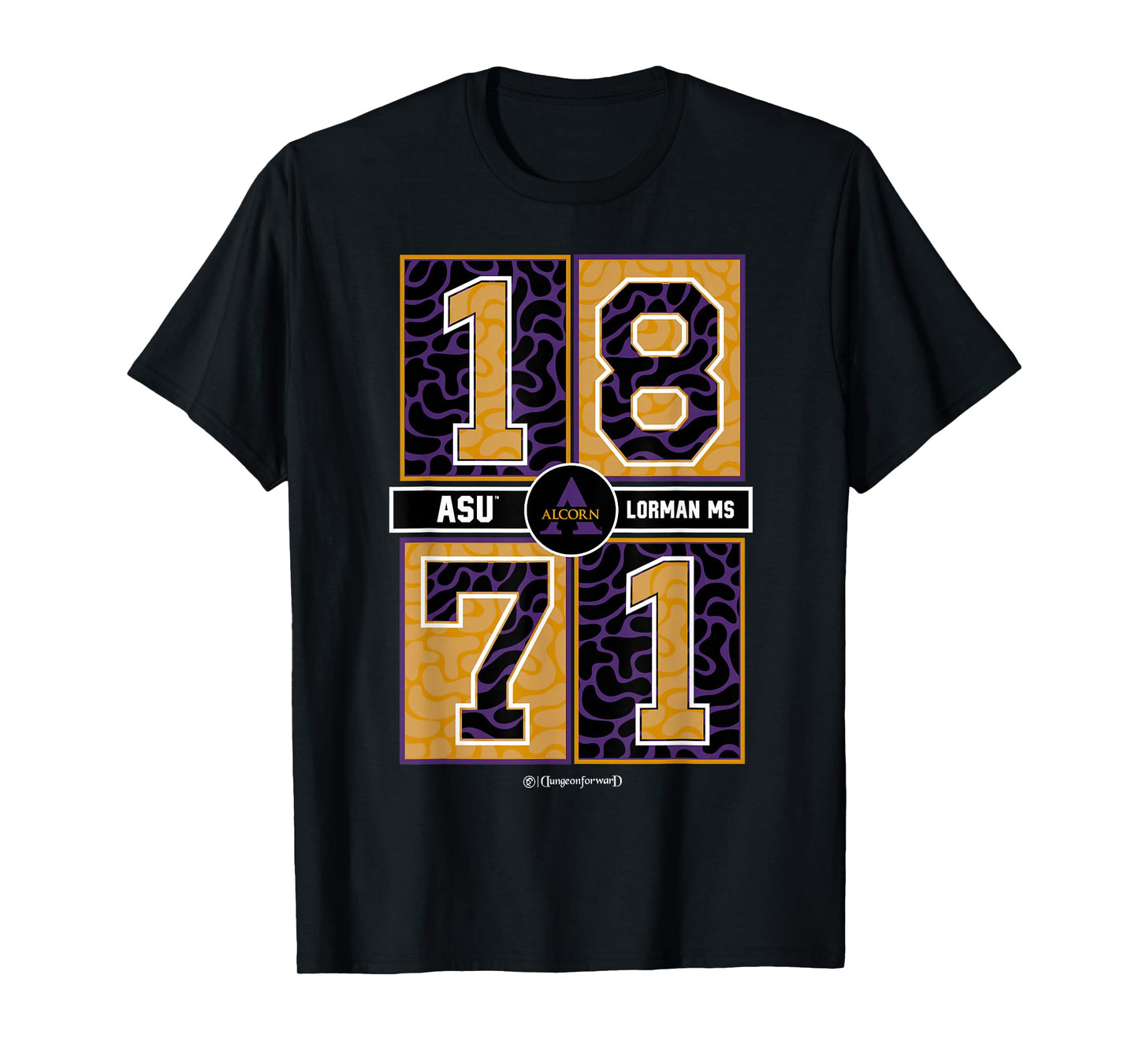 Alcorn State University - ASU Braves HBCU Concrete Date T-Shirt