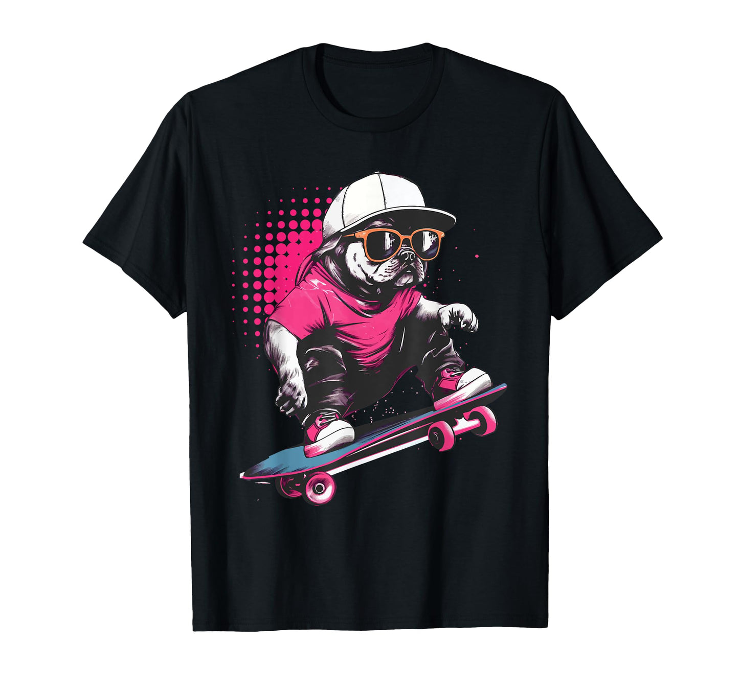Pug Skater - Skaterboard Skateboarding Dog Lover Puppy Owner T-Shirt