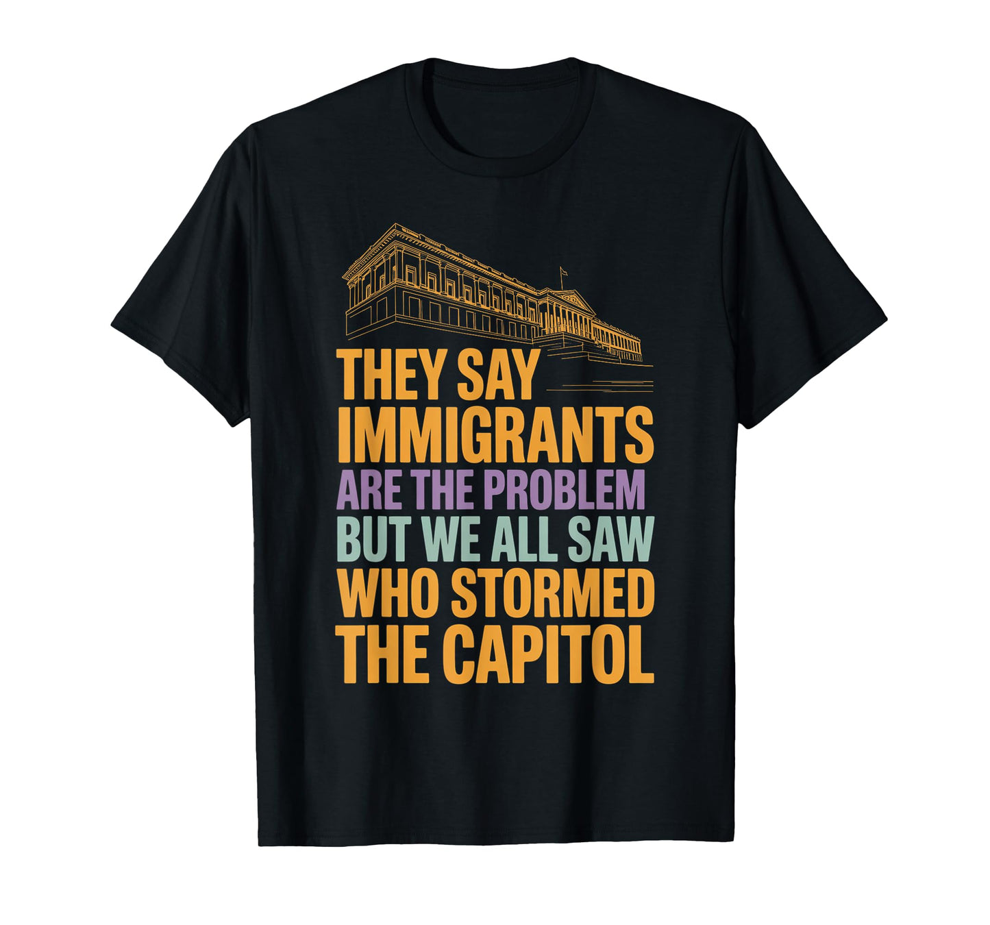 They Say Immigrants Are The Problem But We All Saw Stormed T-Shirt