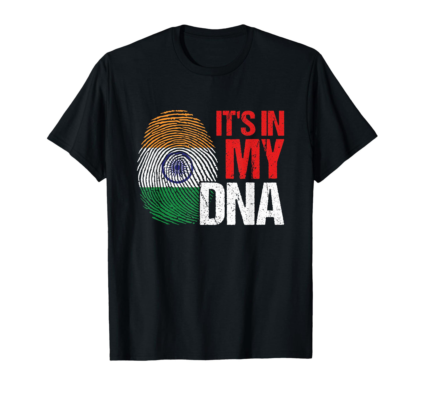DNA Blood India Flag Country State Fingerprint Gift T-Shirt