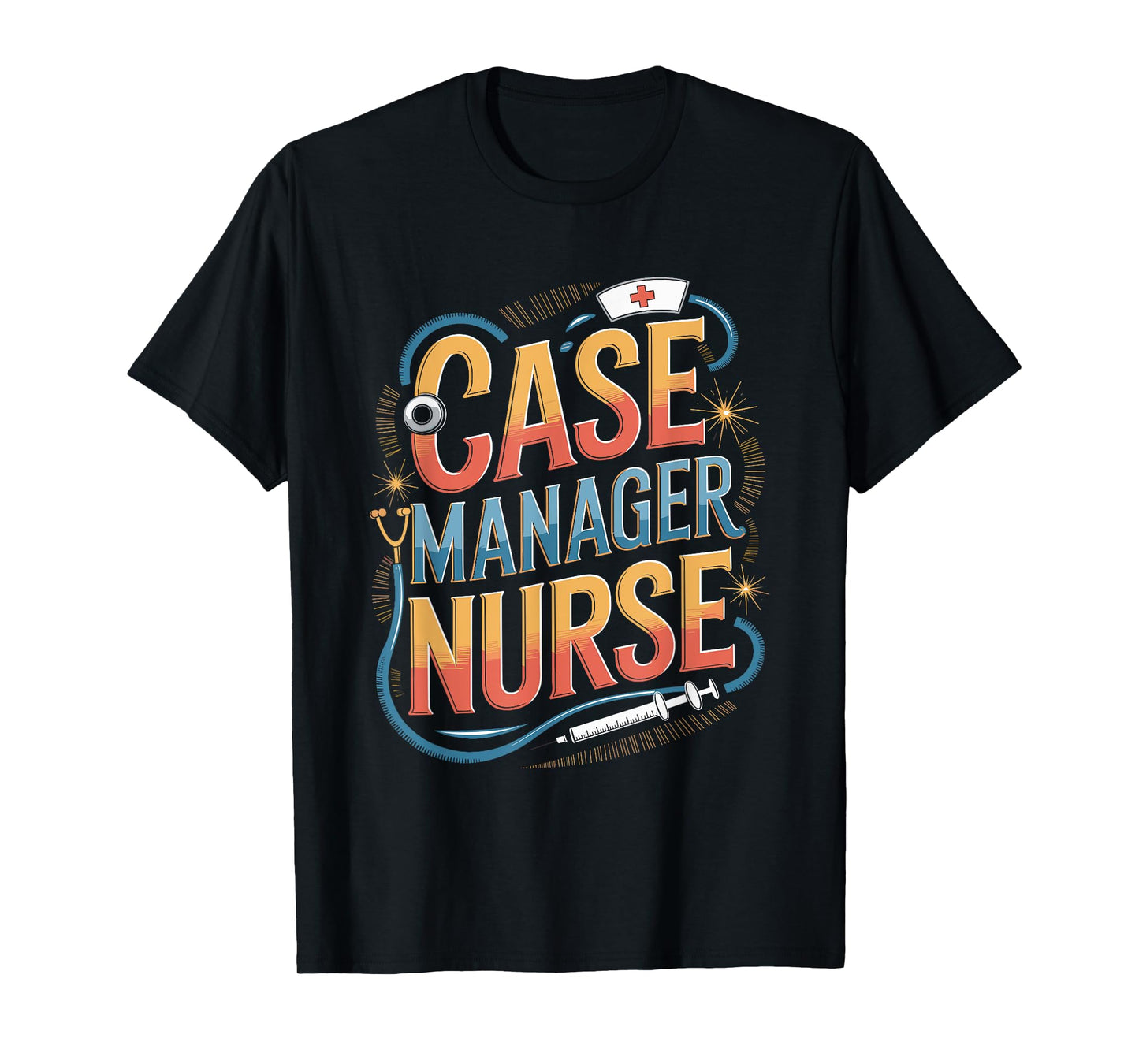 Nurse Case Manager Heart Design T-Shirt