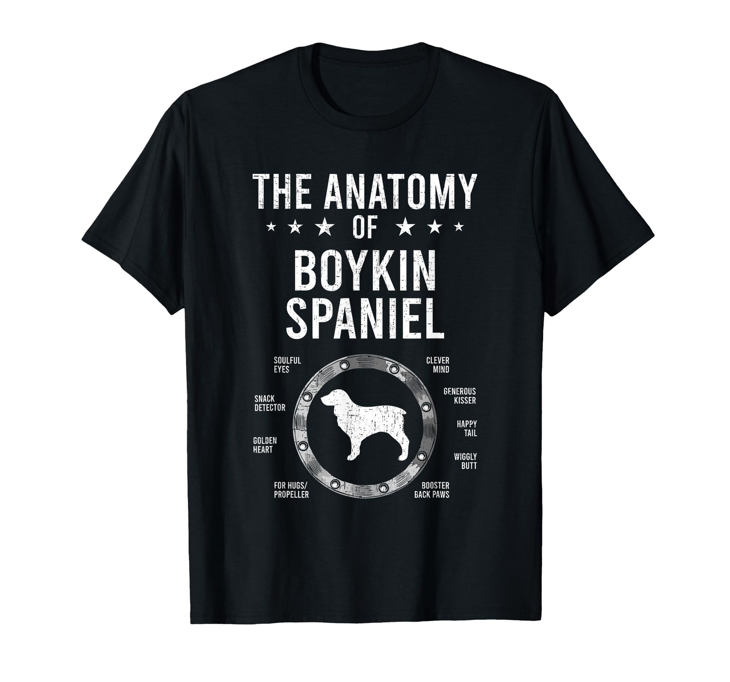 Anatomy of Boykin Spaniel Dog Lover T-Shirt