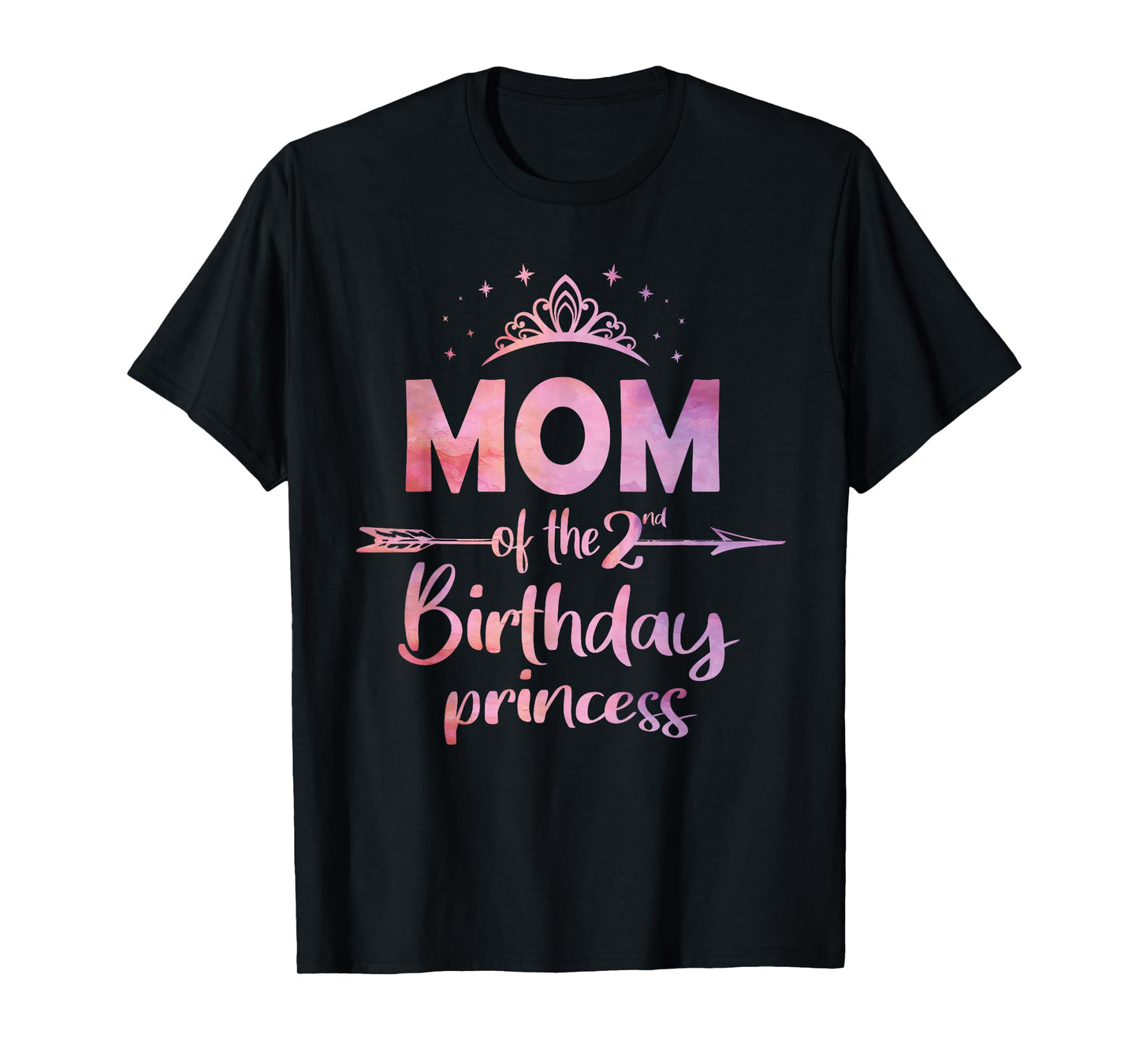 Mom Of The 2nd Birthday Princess Girl 2 Years Old B-day T-Shirt