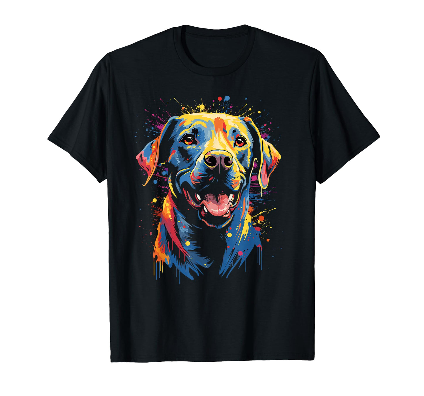 Watercolour Colourful Labrador Labbi T-Shirt