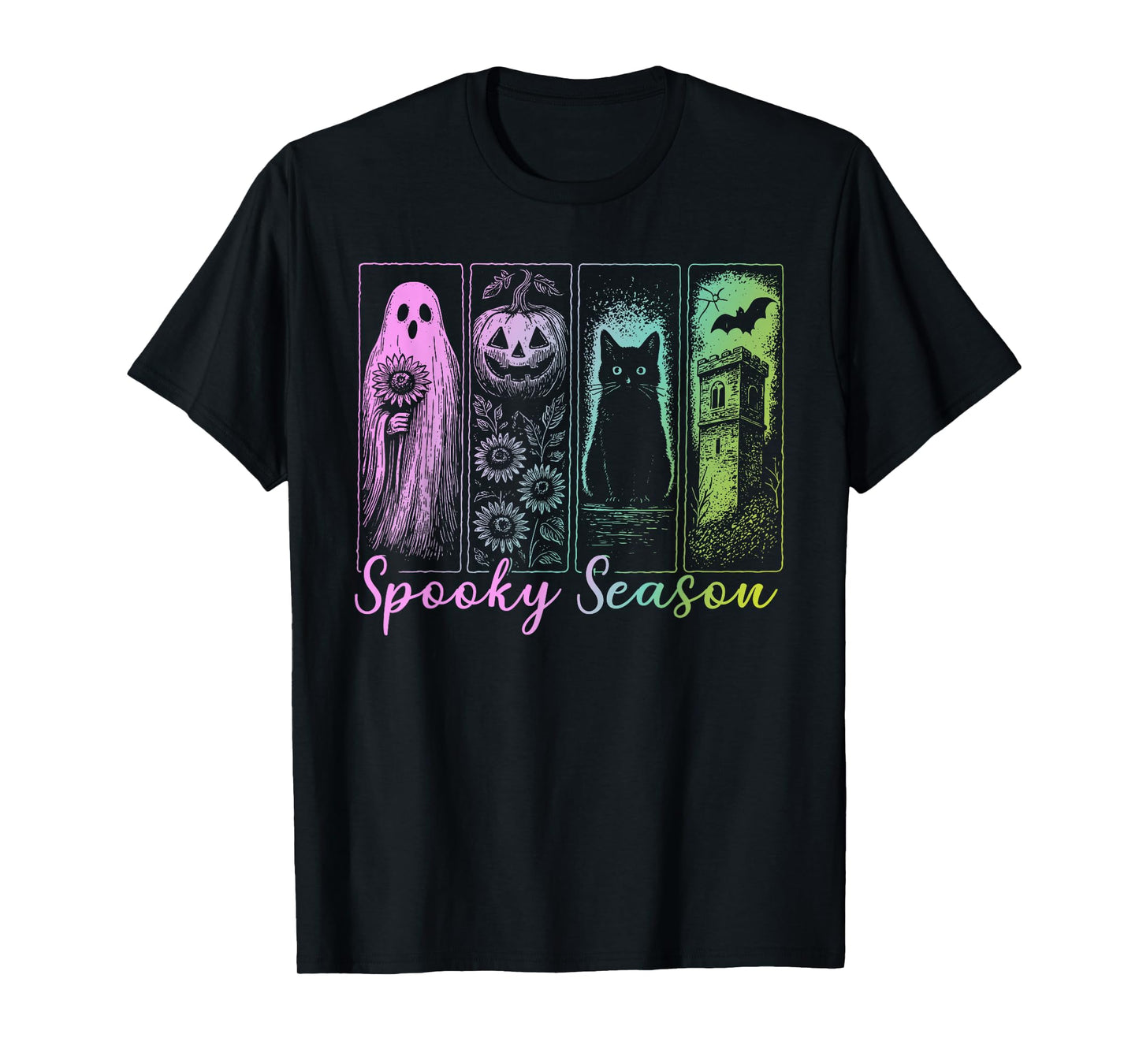 Retro Spooky Season, Vintage Halloween Horror Night Women T-Shirt