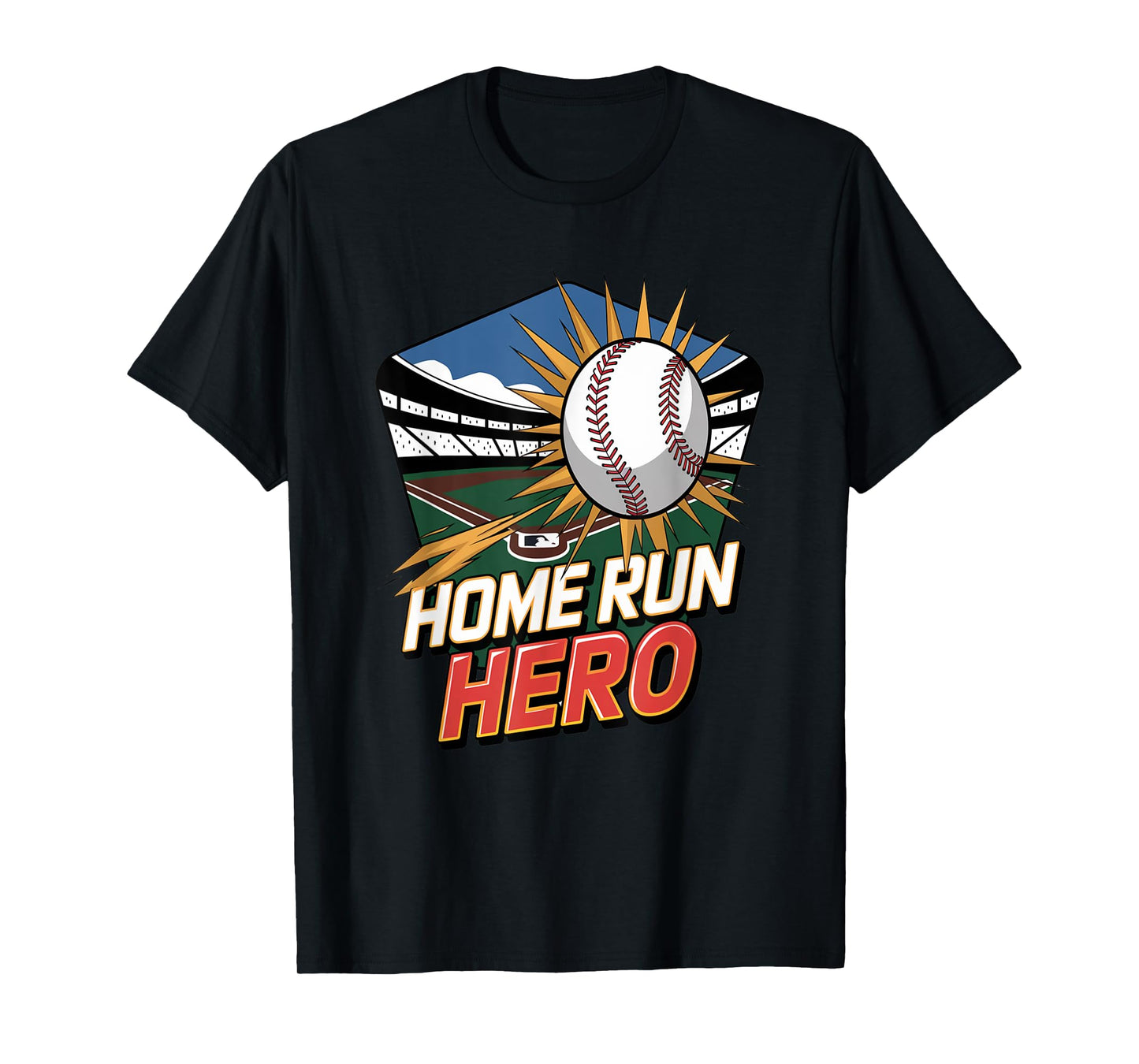 Home Run Hero Baseball Champions and Fans T-Shirt