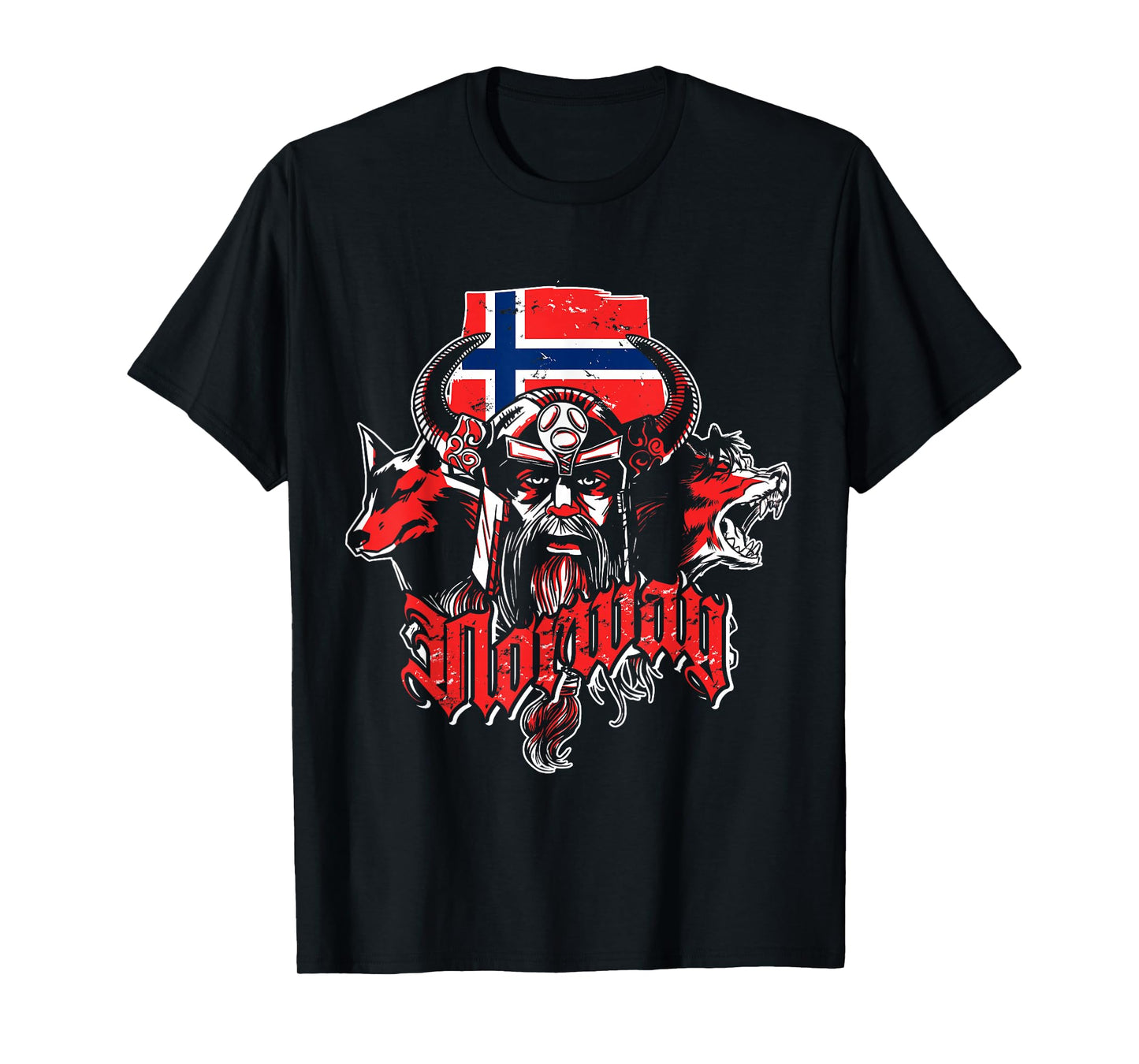 Viking Wolf Gift Oslo Norway T-Shirt