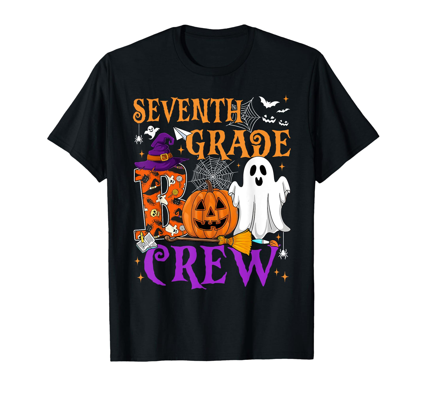 7th Grade Boo Crew Teacher Student Funny Halloween Costume T-Shirt