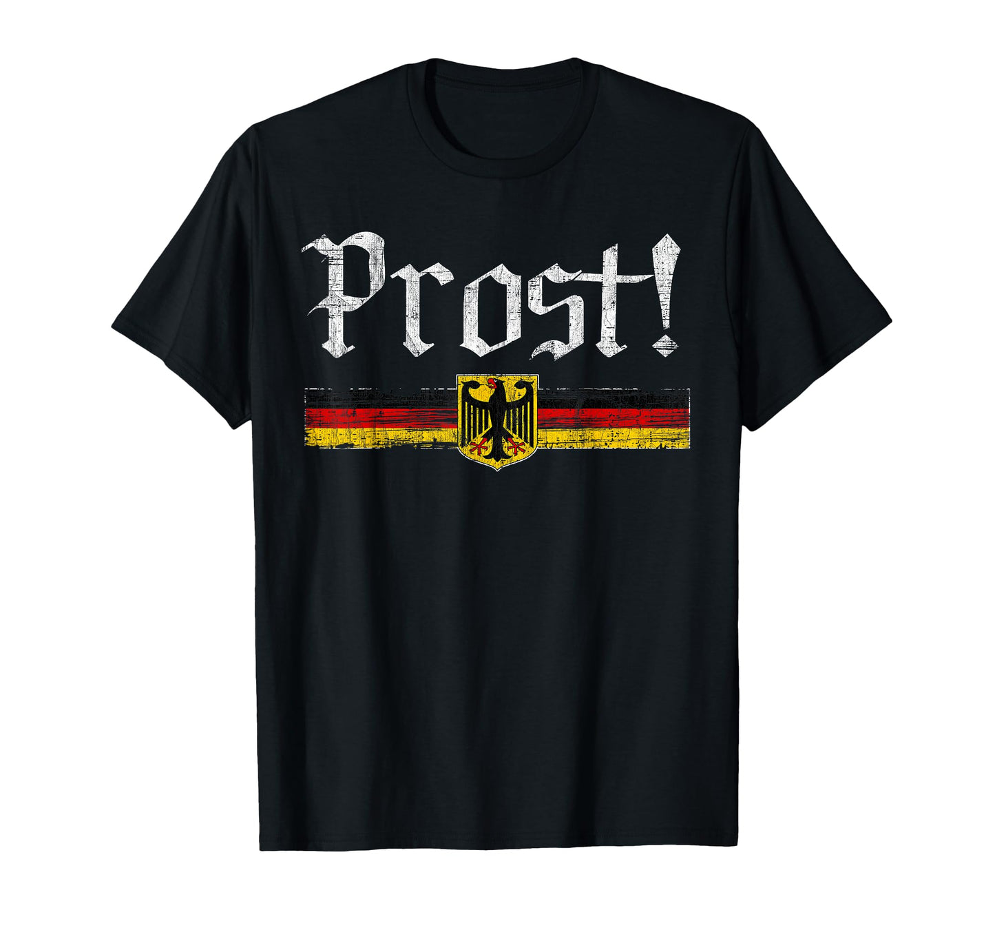Oktoberfest Drinking Men Women Vintage German Flag Prost T-Shirt