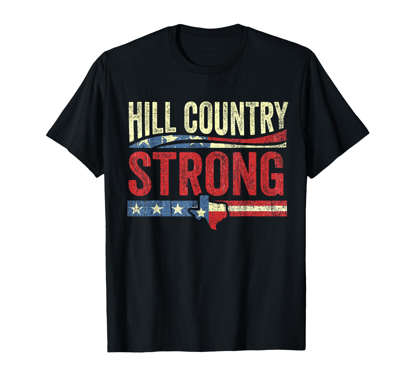 Retro Hill Country Strong- Texas T-Shirt