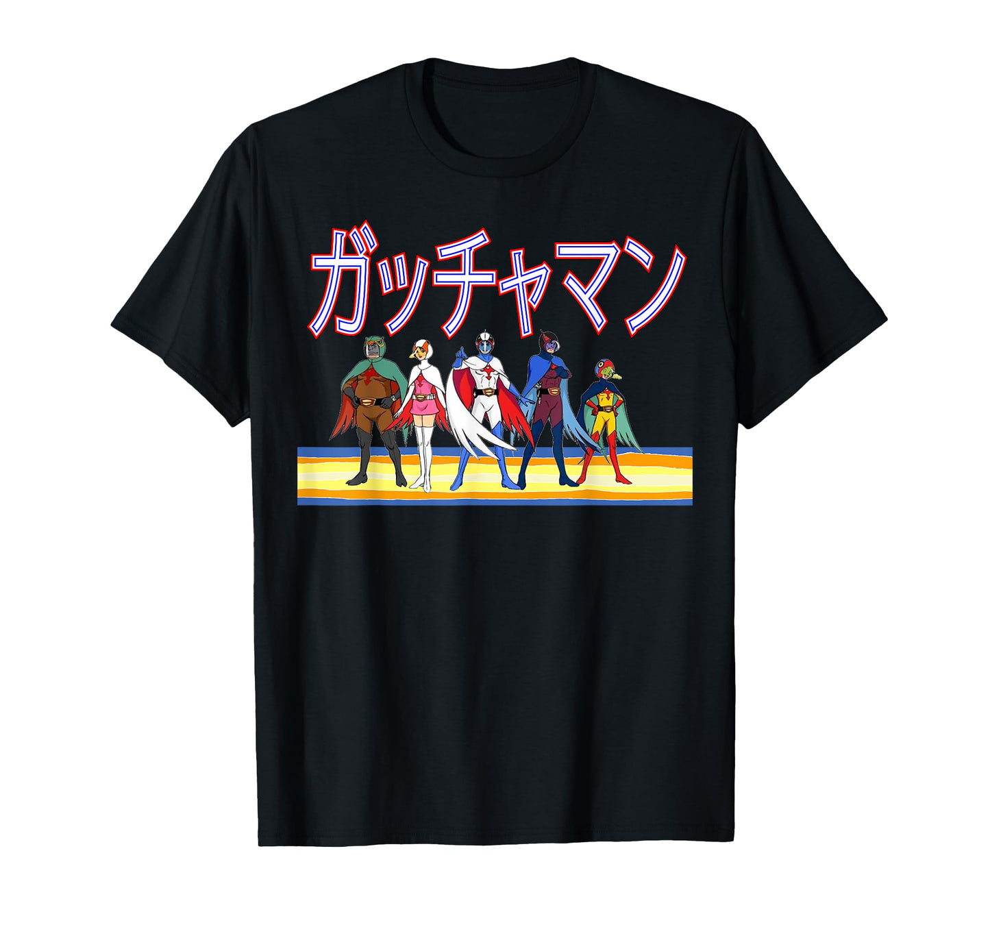 Battle of the Planets Gatchman G Force Vintage Japanese T-Shirt