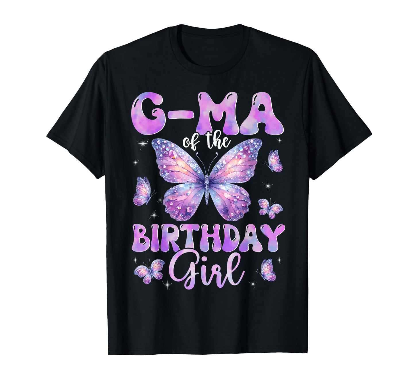 G-Ma Of The Birthday Girl Butterfly Family Matching T-Shirt