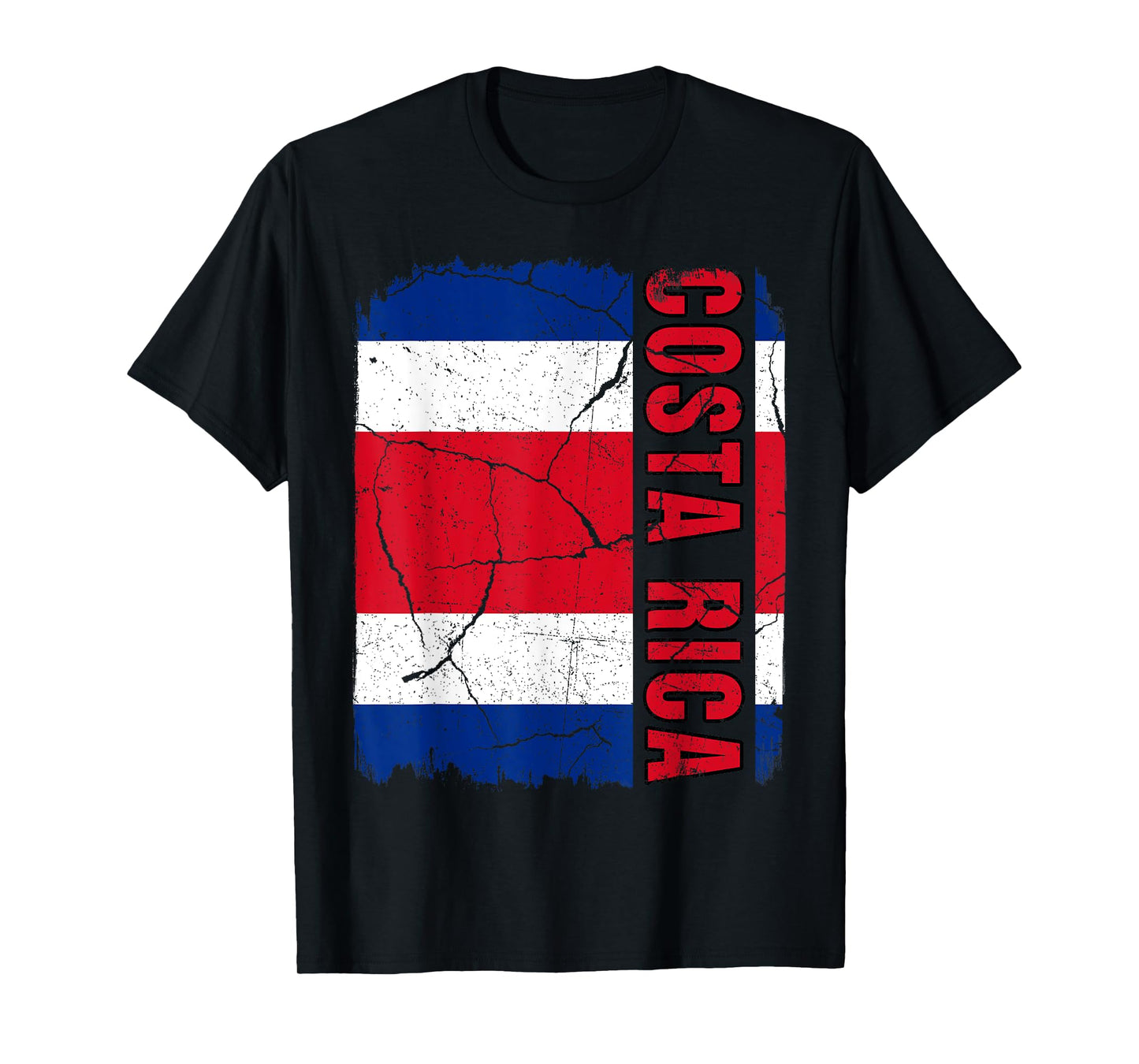 Vintage Costa Rican Flag Costa Rica Pride Root Heritage Gift T-Shirt