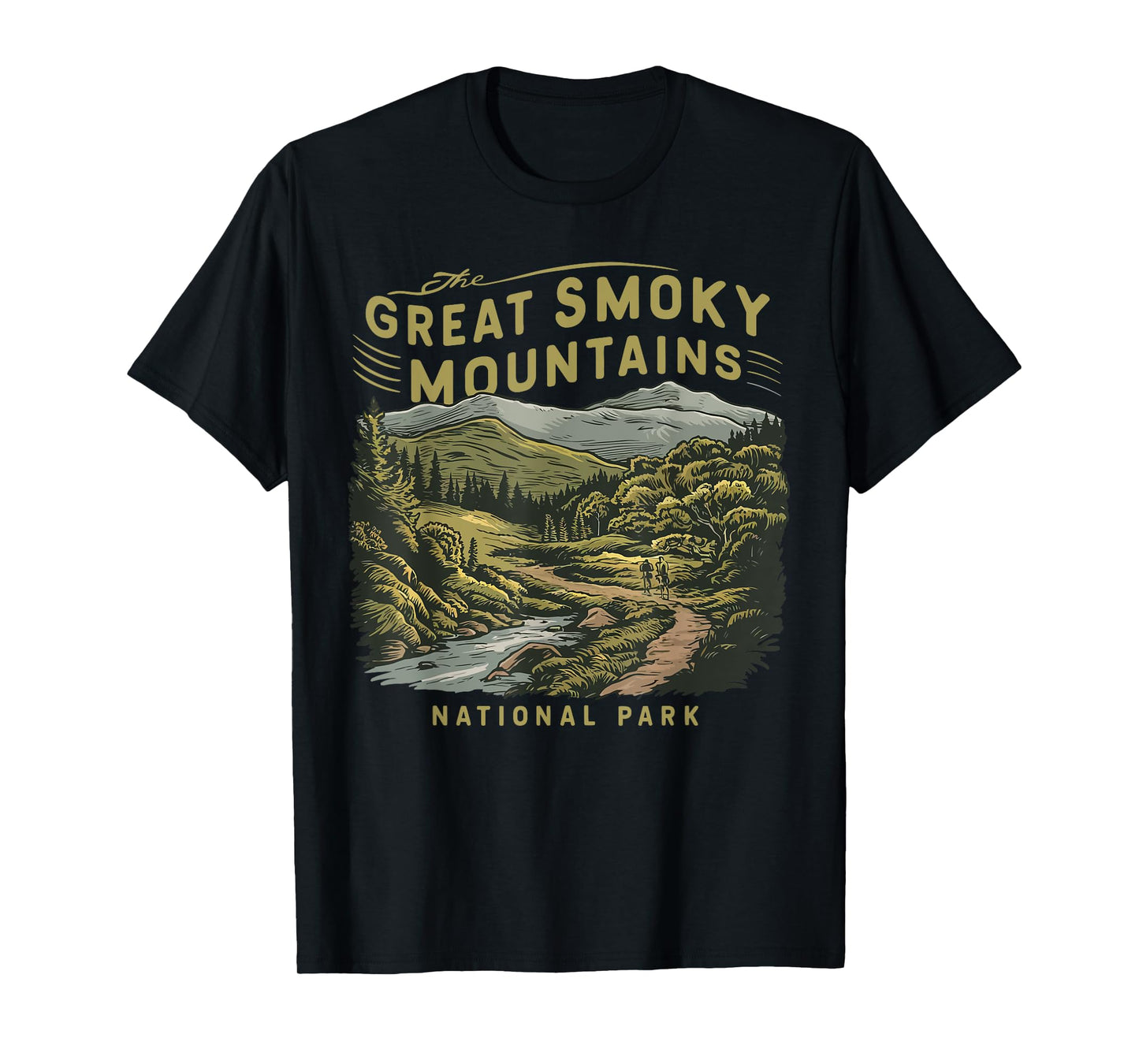 Great Smoky Mountain US National Park Vintage Men Women Kids T-Shirt