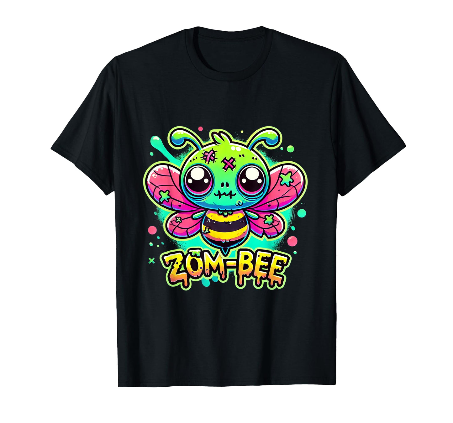 Zom-Bee Cute Halloween Creepy Zombie Bee Cartoon T-Shirt
