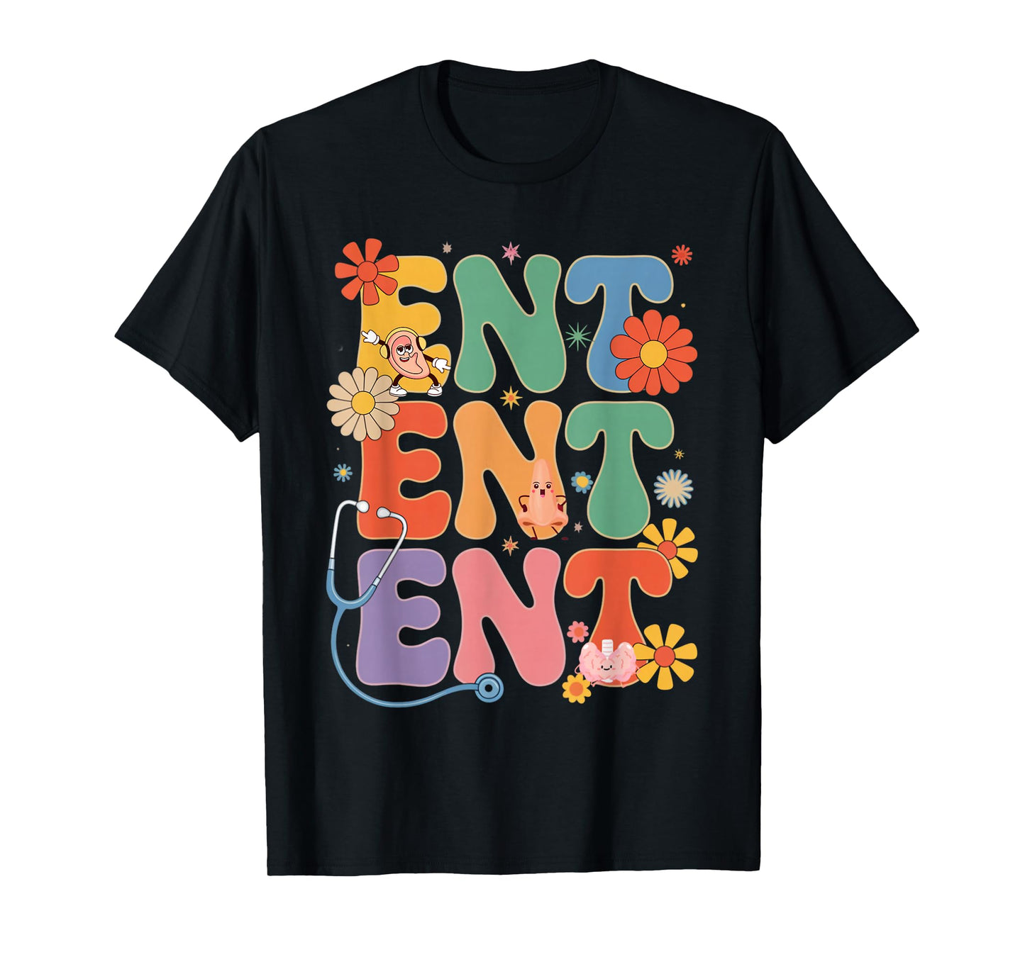 Groovy ENT Otolaryngology Doctor Otolaryngologist ENT T-Shirt