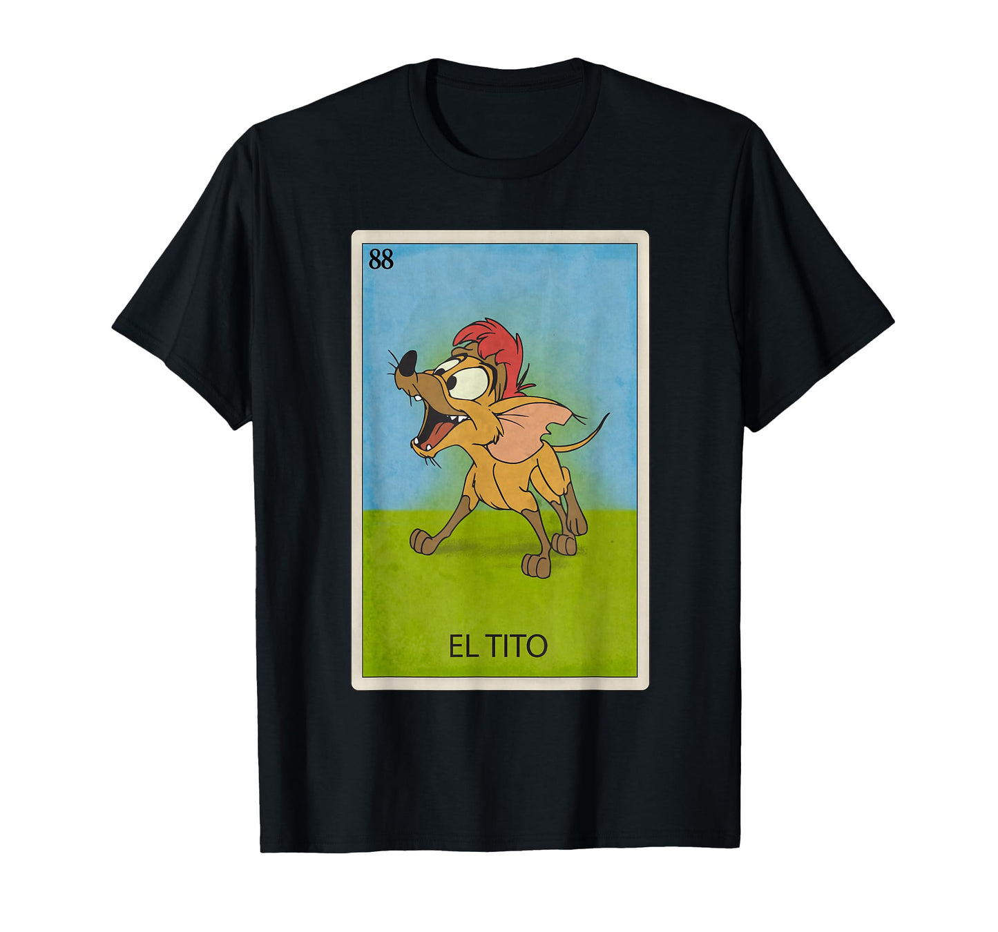 Disney Oliver & Company El Tito Lotería Card Poster T-Shirt