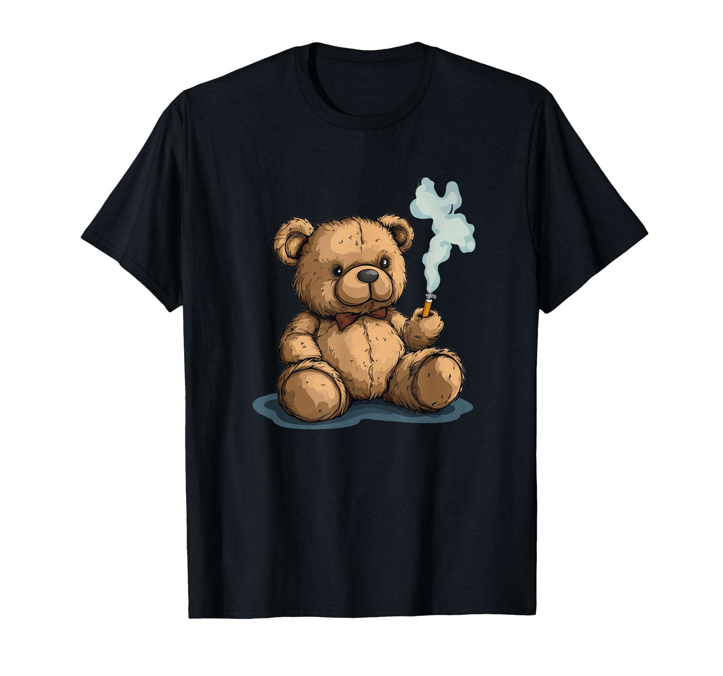 Silly Teddy Bear with Smoking Cigarette Costume T-Shirt