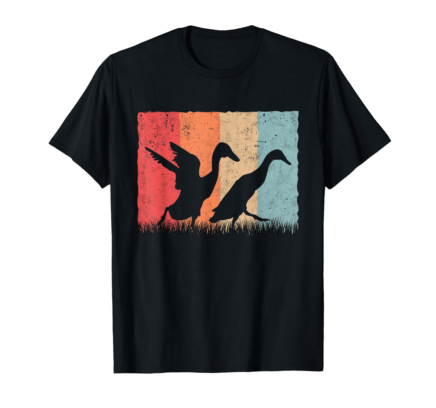 Running Duck Retro Runner Duck Vintage T-Shirt