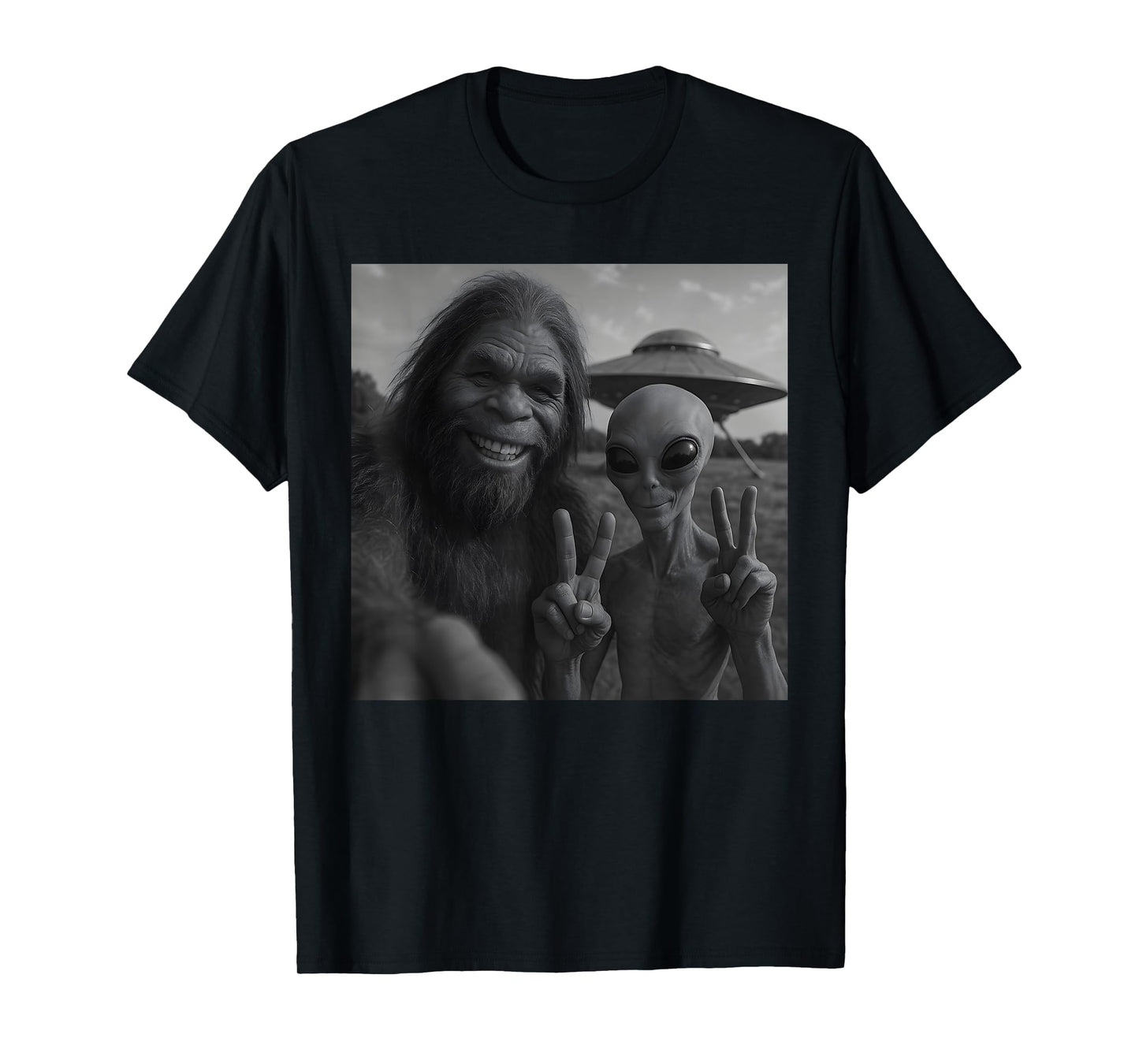Funny Bigfoot Alien T-Shirt