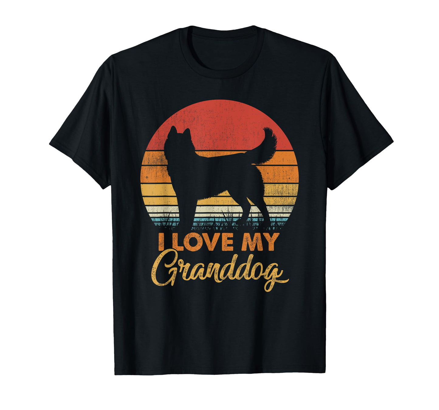 Love My Granddog Siberian Husky Grandparents T-Shirt