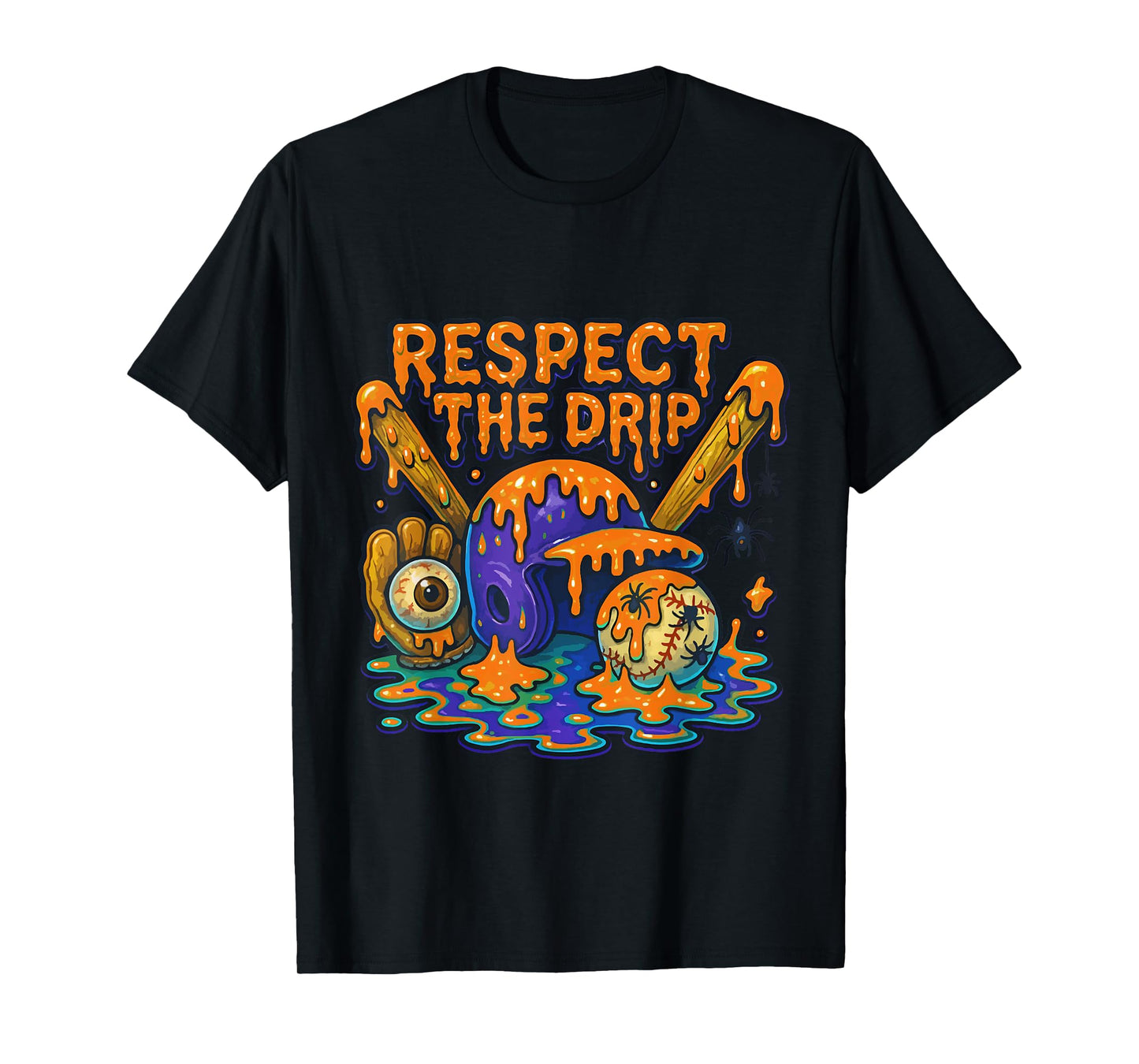 Cool Sport Baseball Home Plate Drip With Sprinkles Halloween T-Shirt