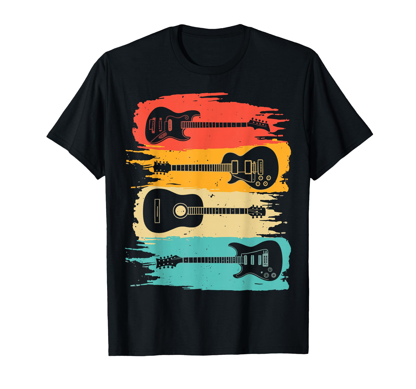 Vintage Guitar for Men Women Music Band Guitarist T-Shirt