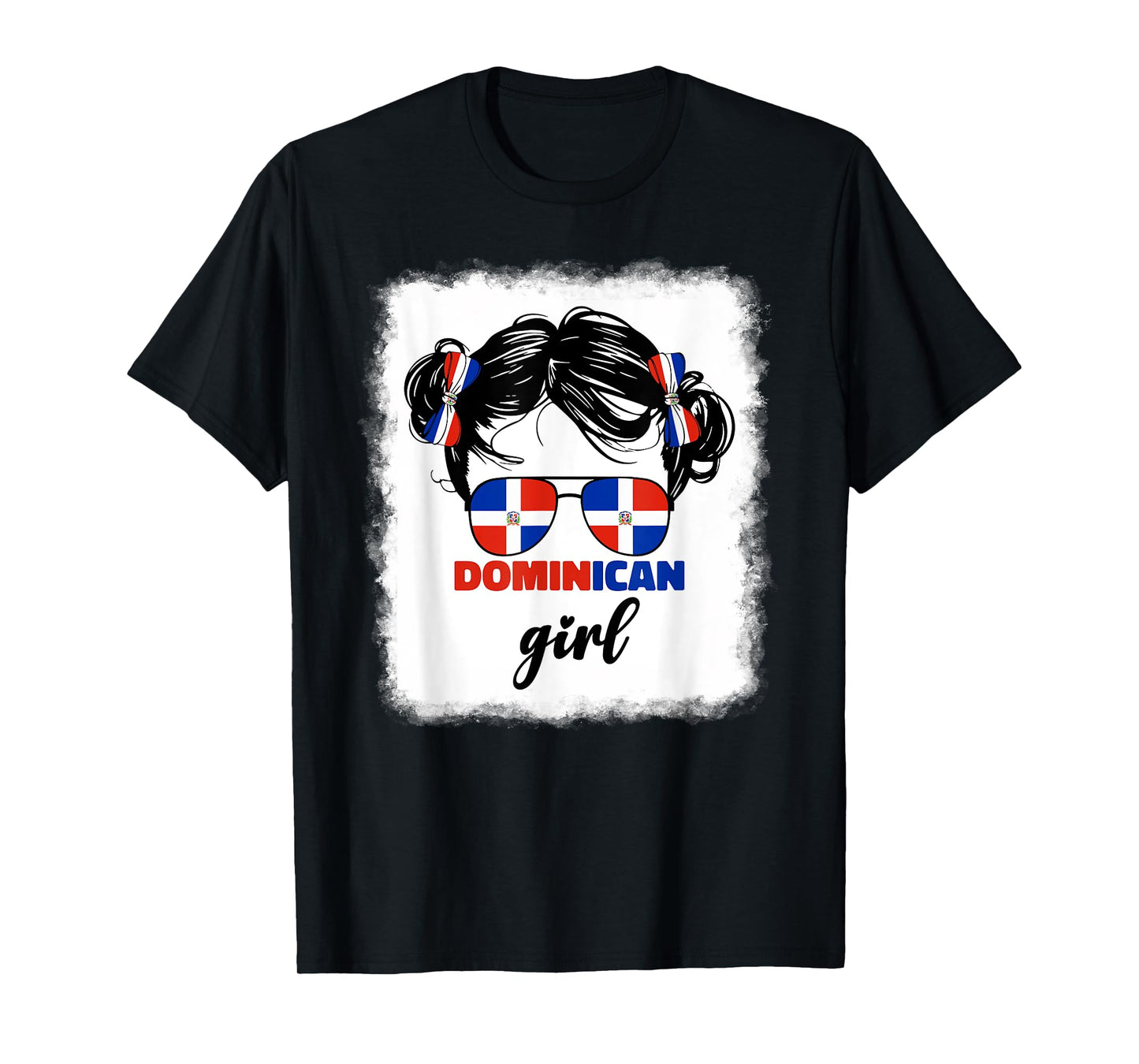 Cute Dominican Girl Baby Girls Kids Republic Dominicana Flag T-Shirt