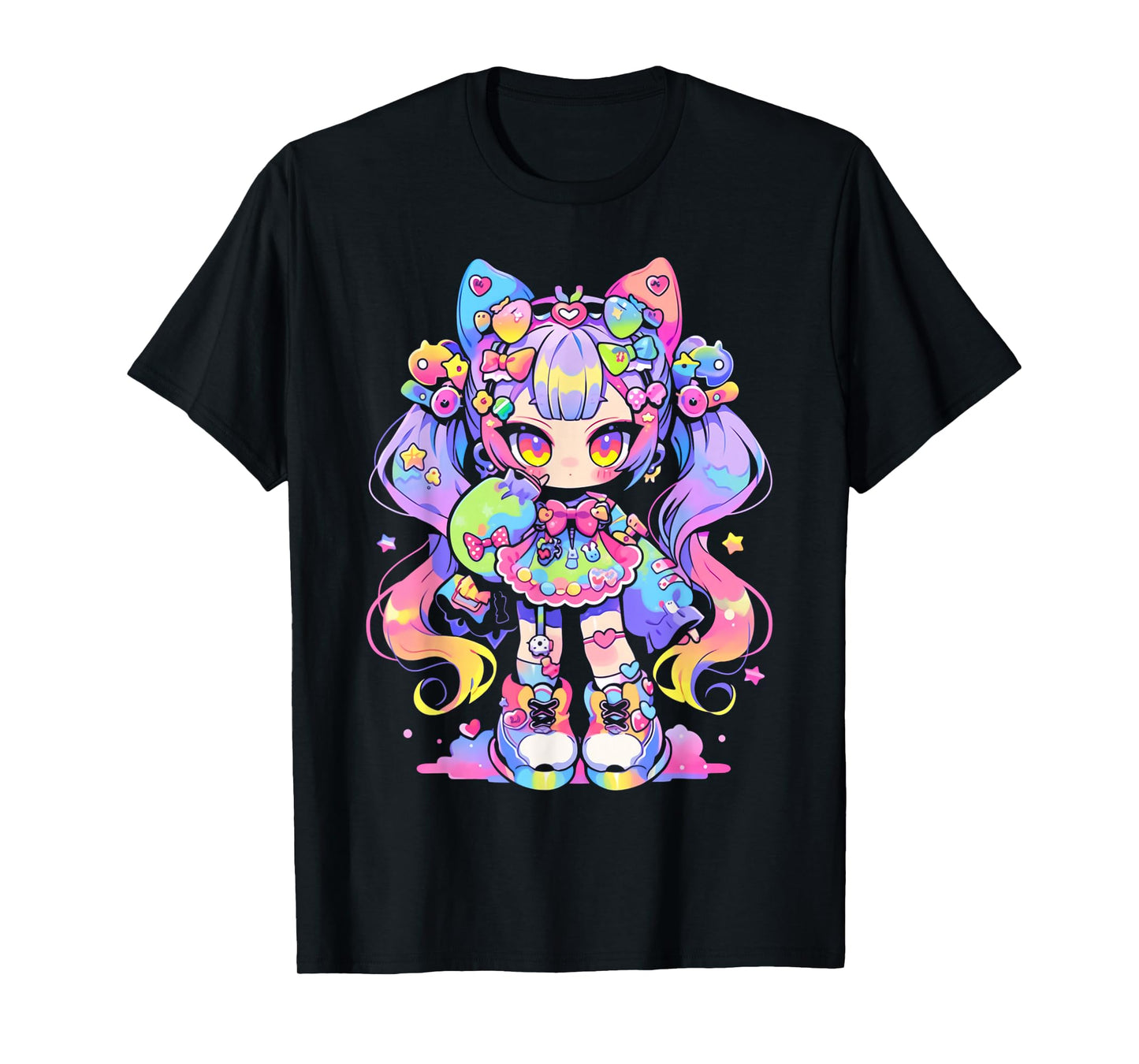 Kawaii Chibi Girl | Decora Fairy Kei Anime Manga Harajuku T-Shirt
