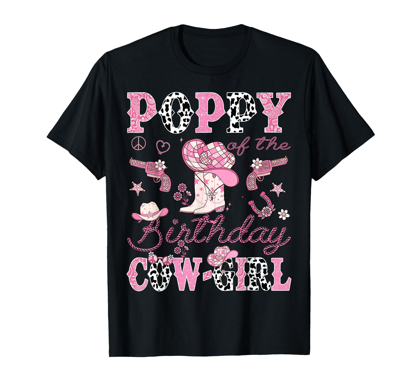 Poppy Of The Birthday CowGirl Western Rodeo Poppy T-Shirt