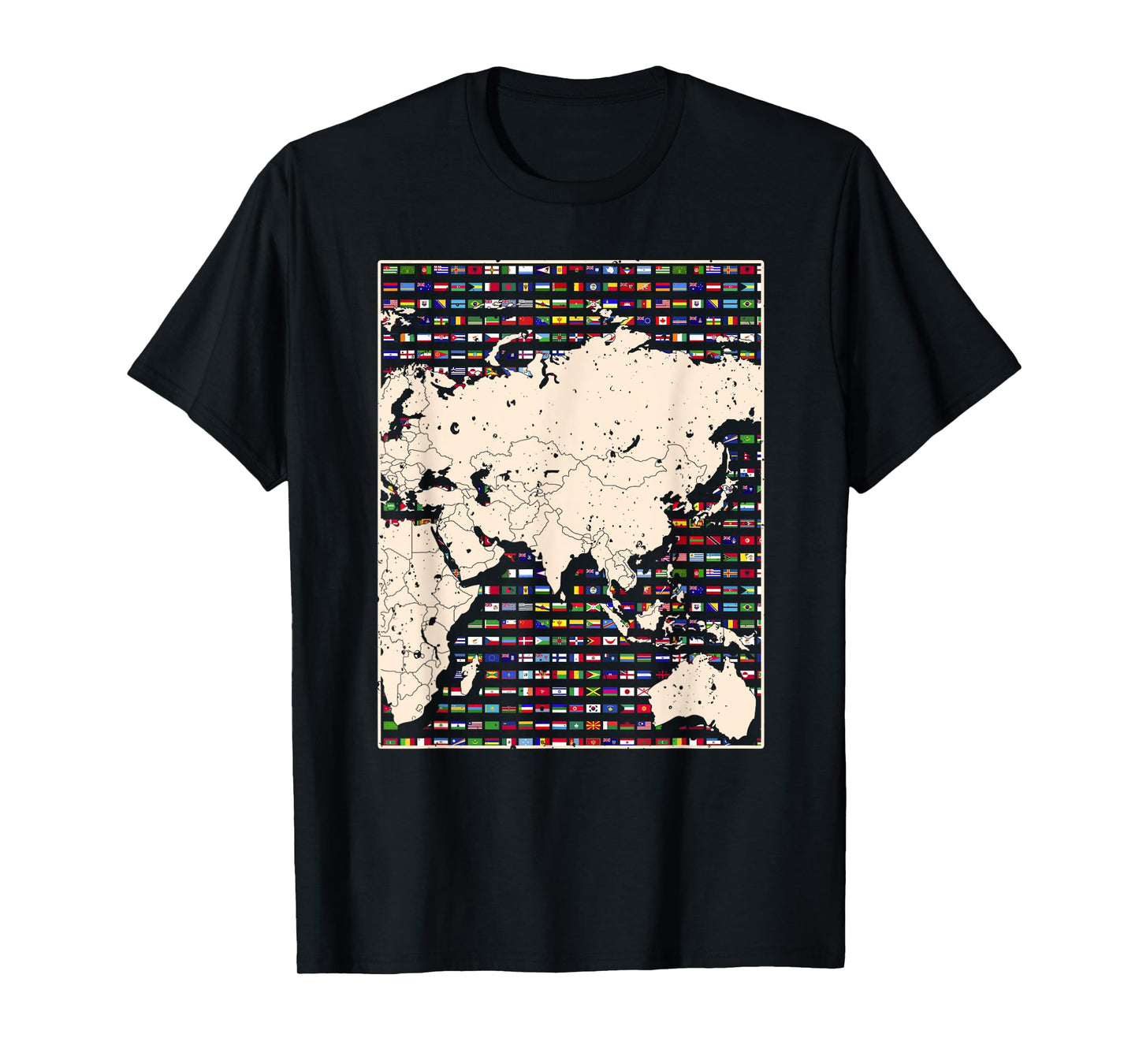 Country Flag Travelling World Map World Flags T-Shirt
