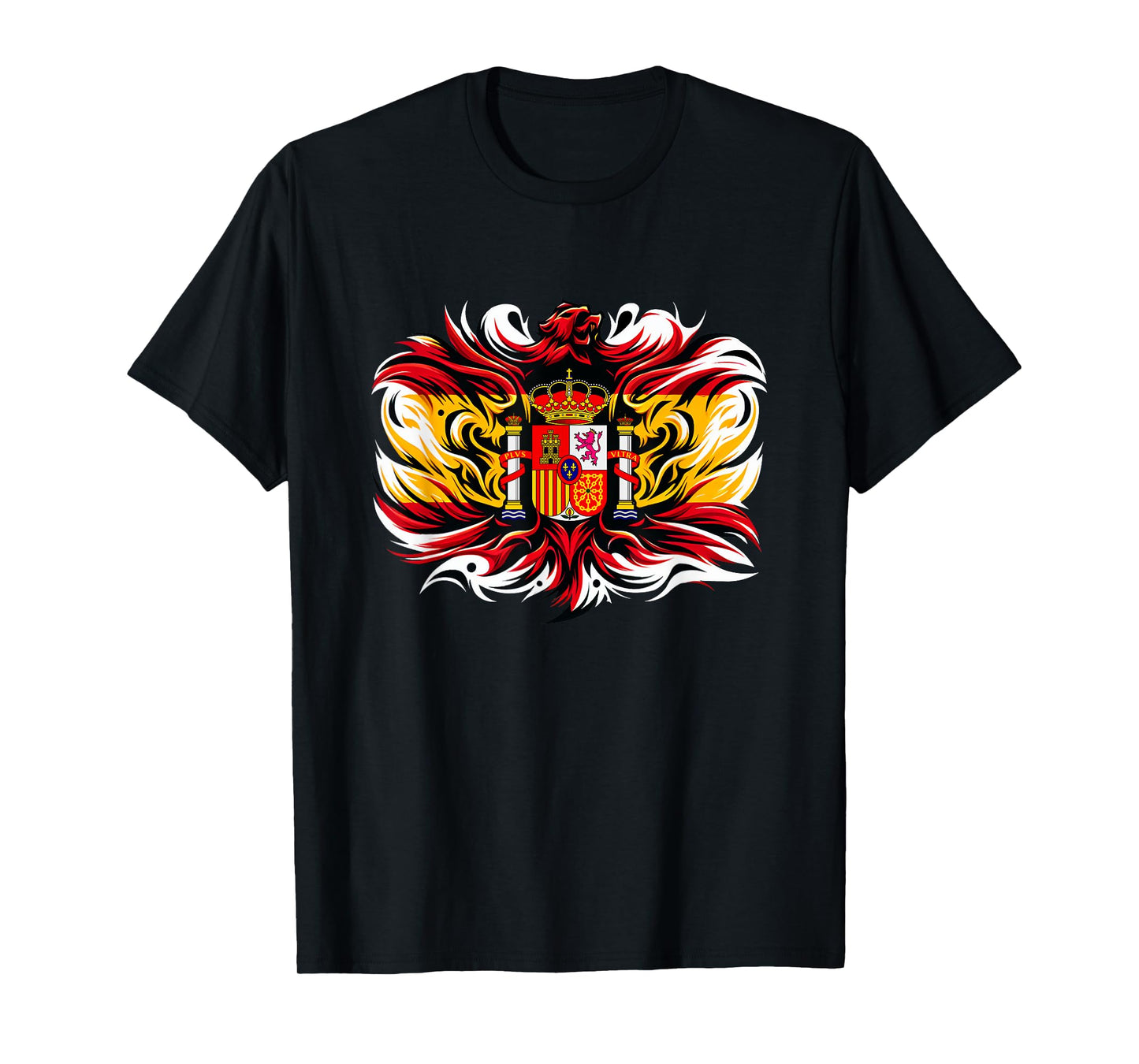 Spanish Banner Fan Spain Flag Retro Art Eagle T-Shirt