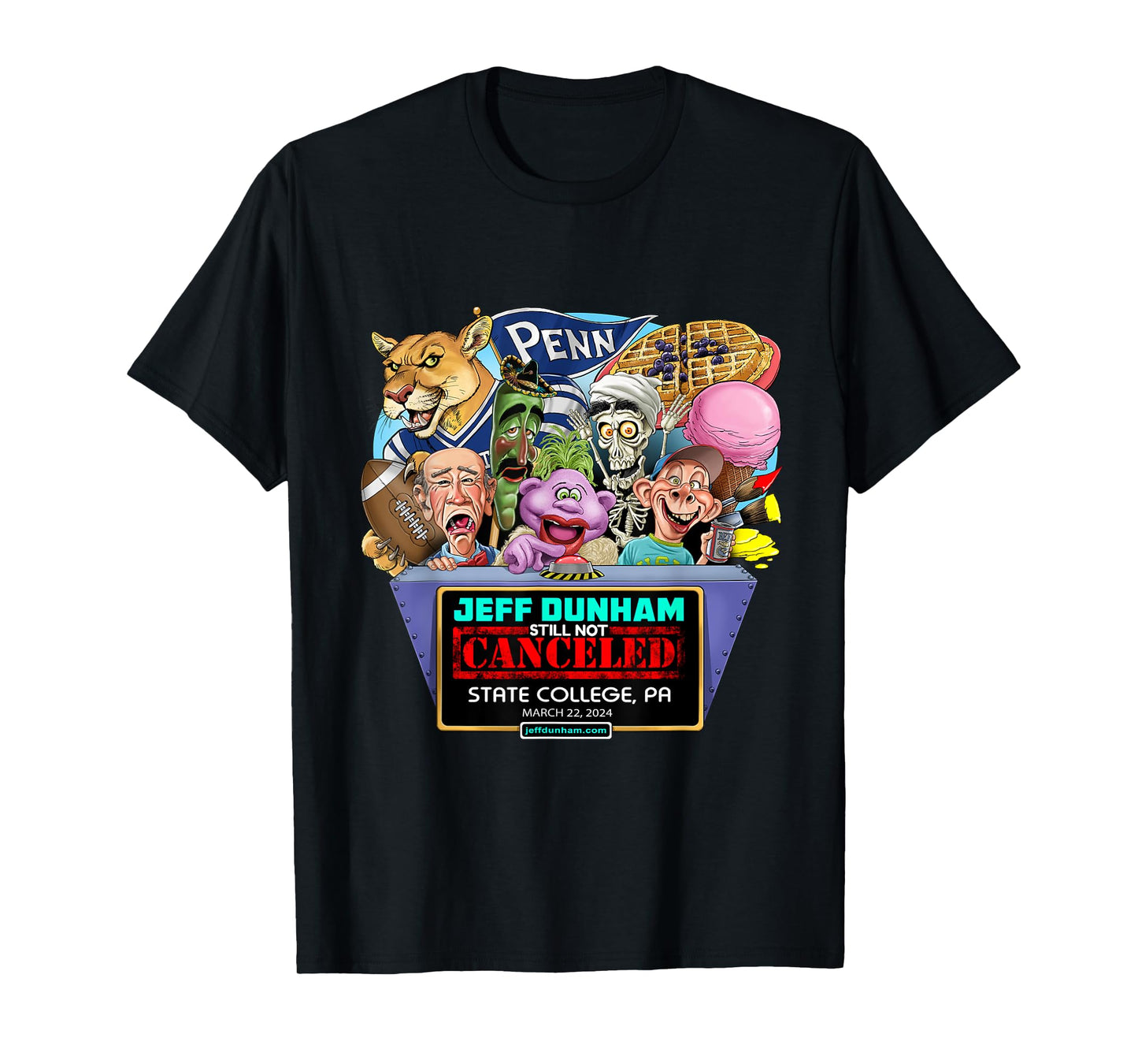 Jeff Dunham State College, PA (2024) T-Shirt