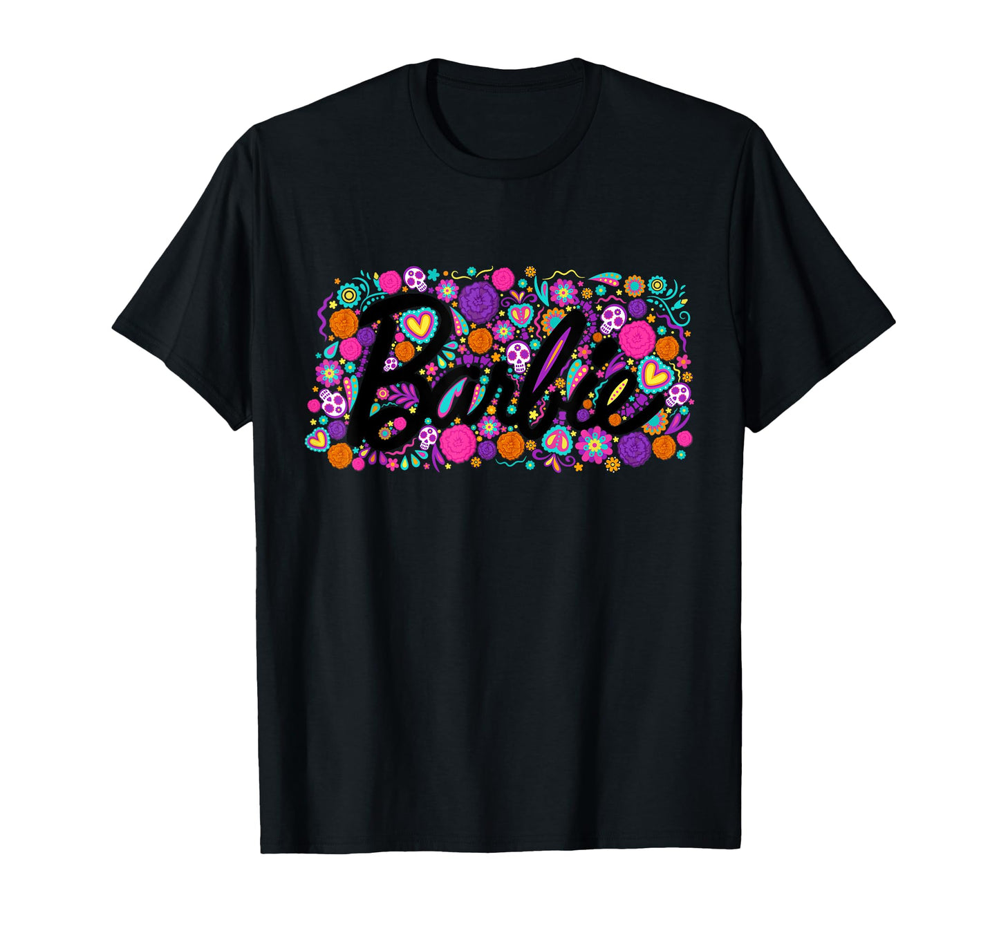 Barbie Día De Muertos Logo T-Shirt