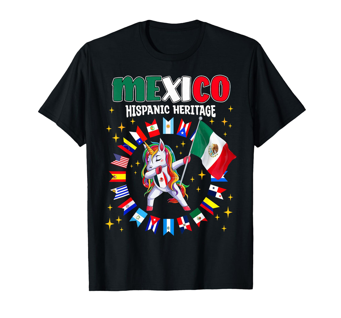 Hispanic Heritage Month Mexico flag kids boys girls toddler T-Shirt